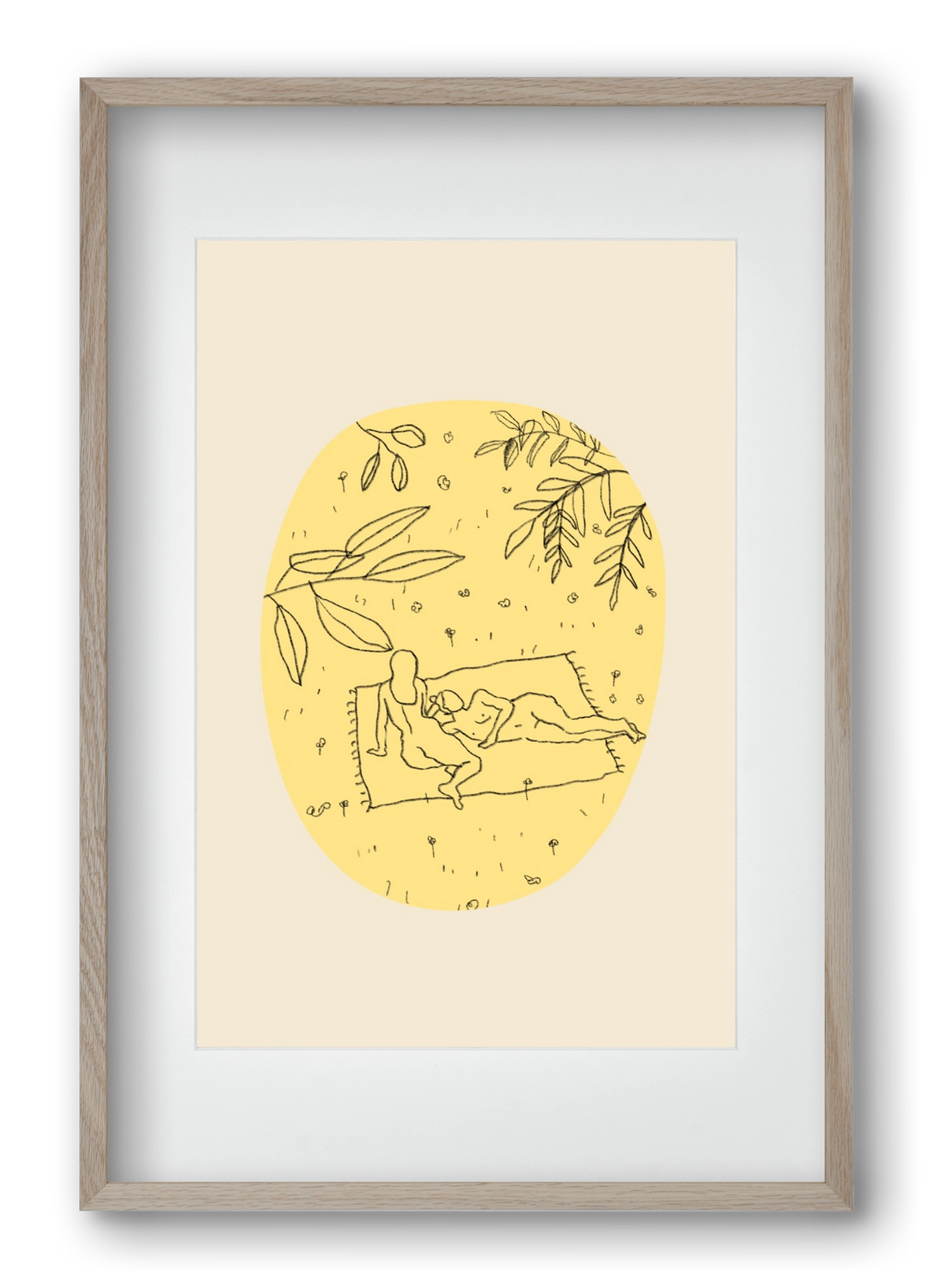 Calm spring, 40x60 cm (30x45 cm), Tölgy keret, paszpartuval