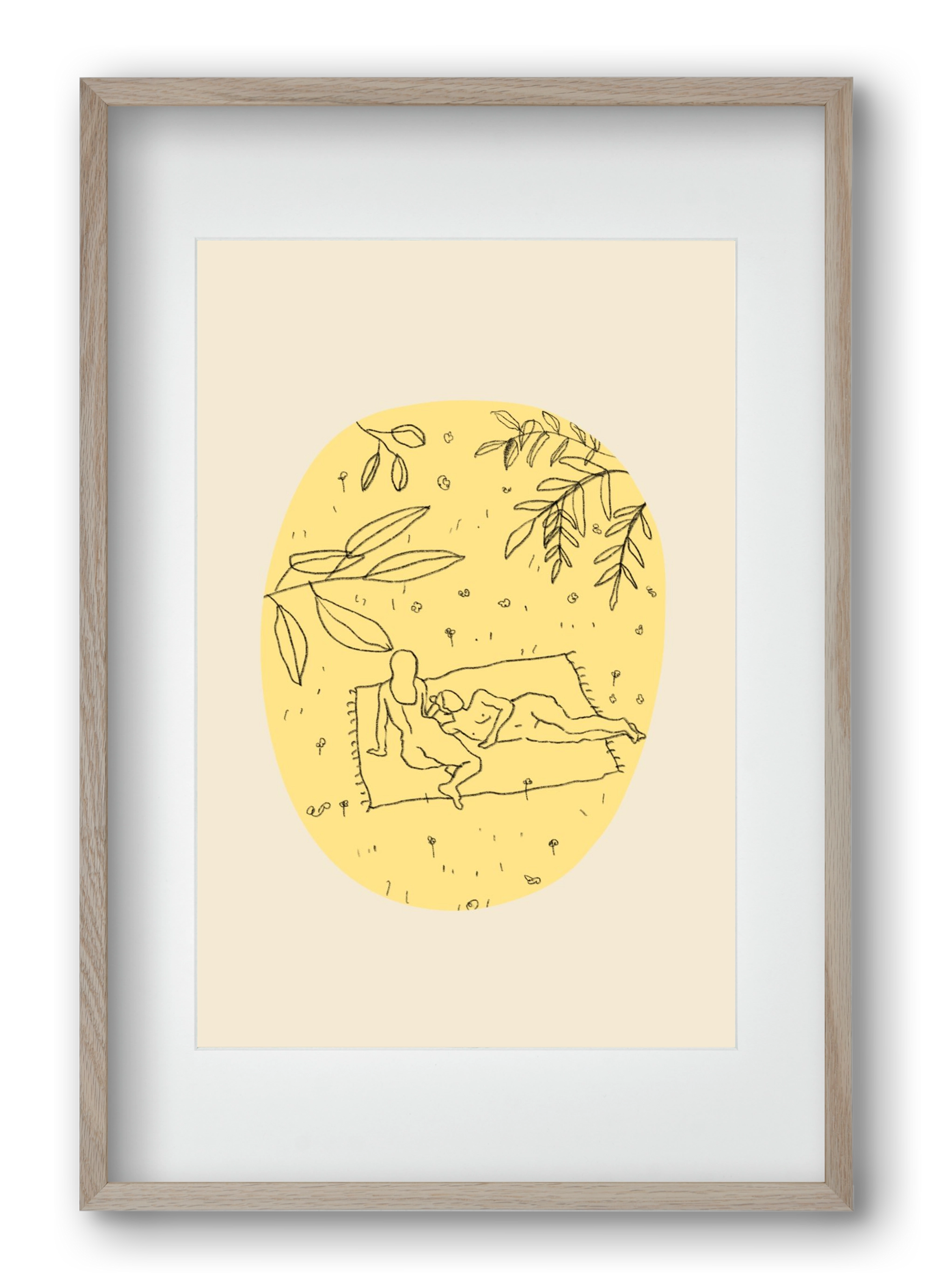 Calm spring, 40x60 cm (30x45 cm), Tölgy keret, paszpartuval