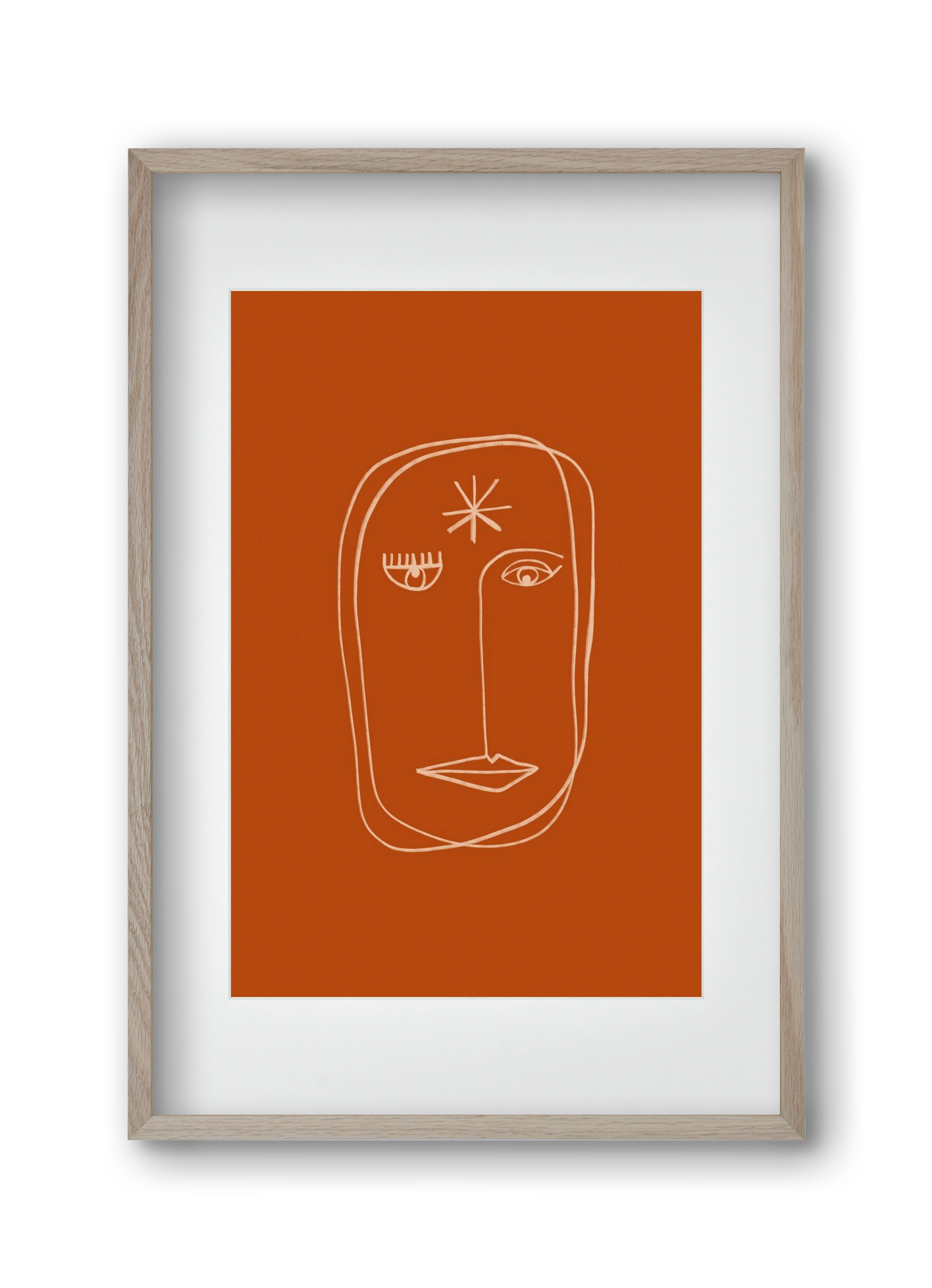 Star Portrait, 30x45 cm (20x30 cm), Tölgy keret, paszpartuval