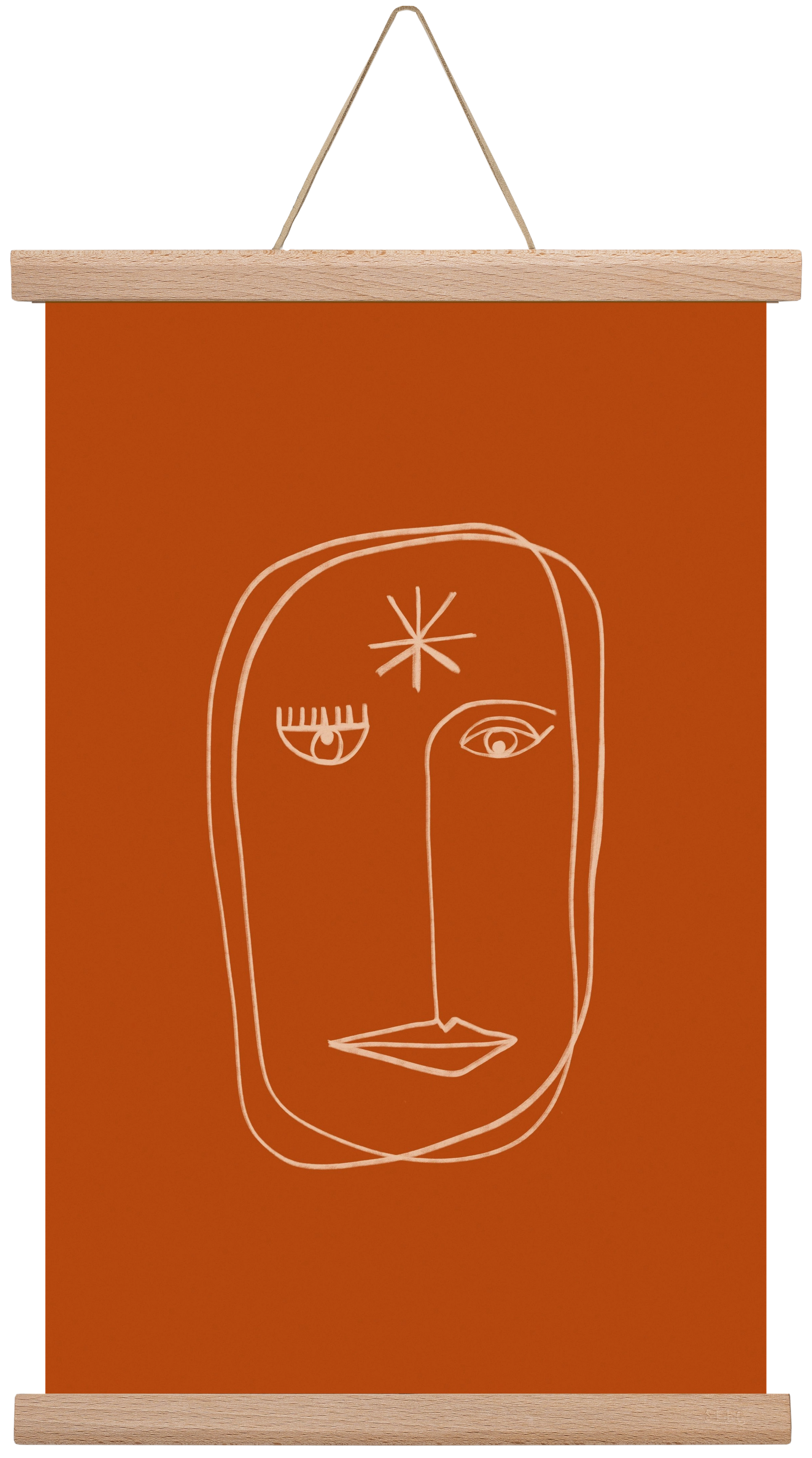 Star Portrait, 30x45 cm (30x45 cm), Tölgy akasztó