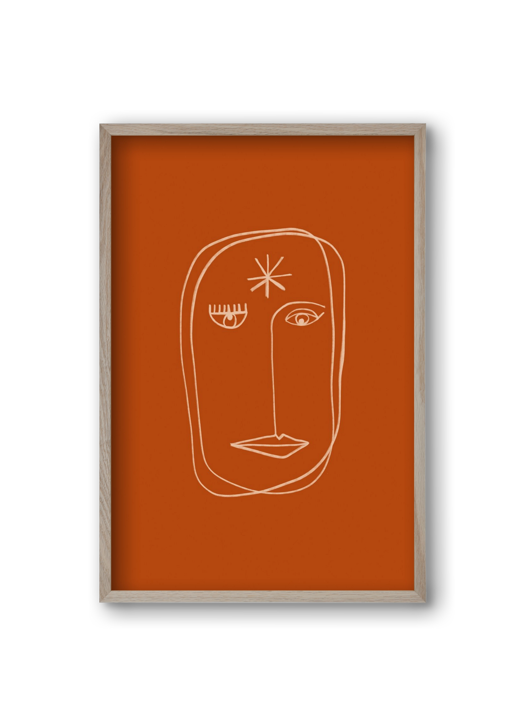 Star Portrait, 20x30 cm (20x30 cm), Tölgy keret