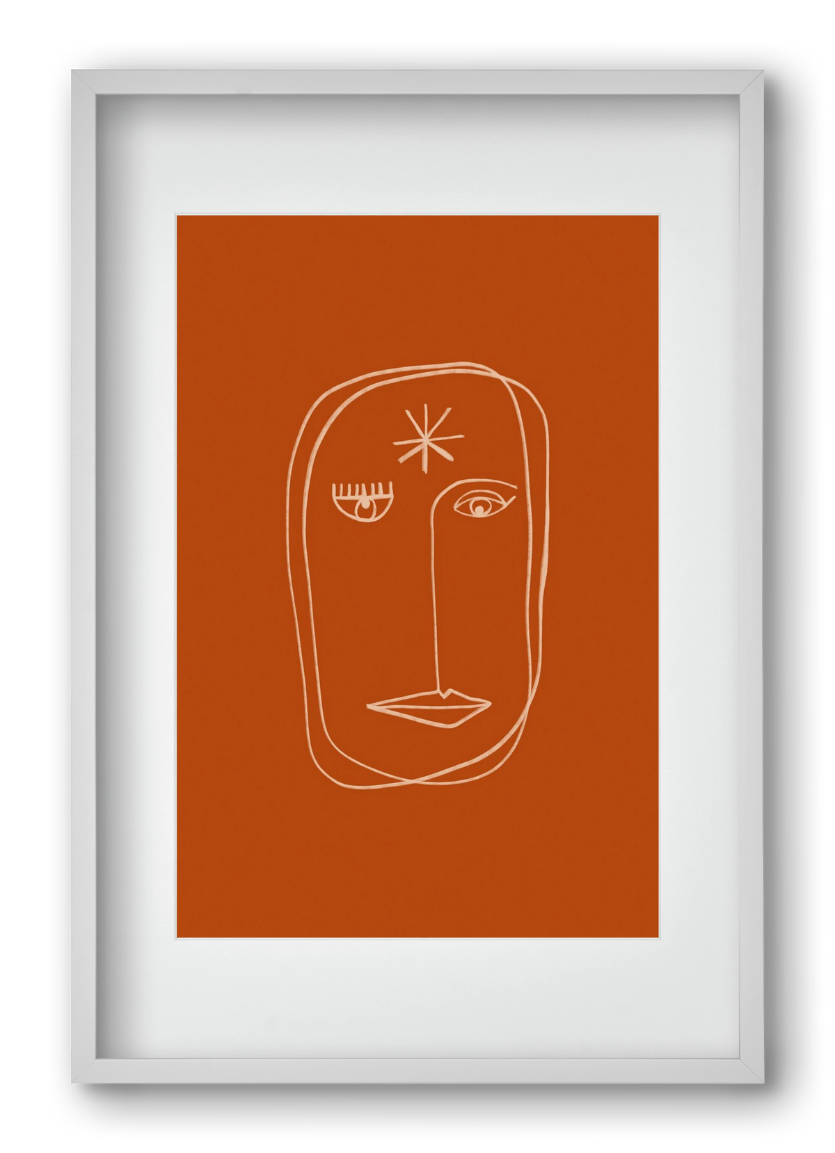 Star Portrait, 40x60 cm (30x45 cm), Fehér keret, paszpartuval