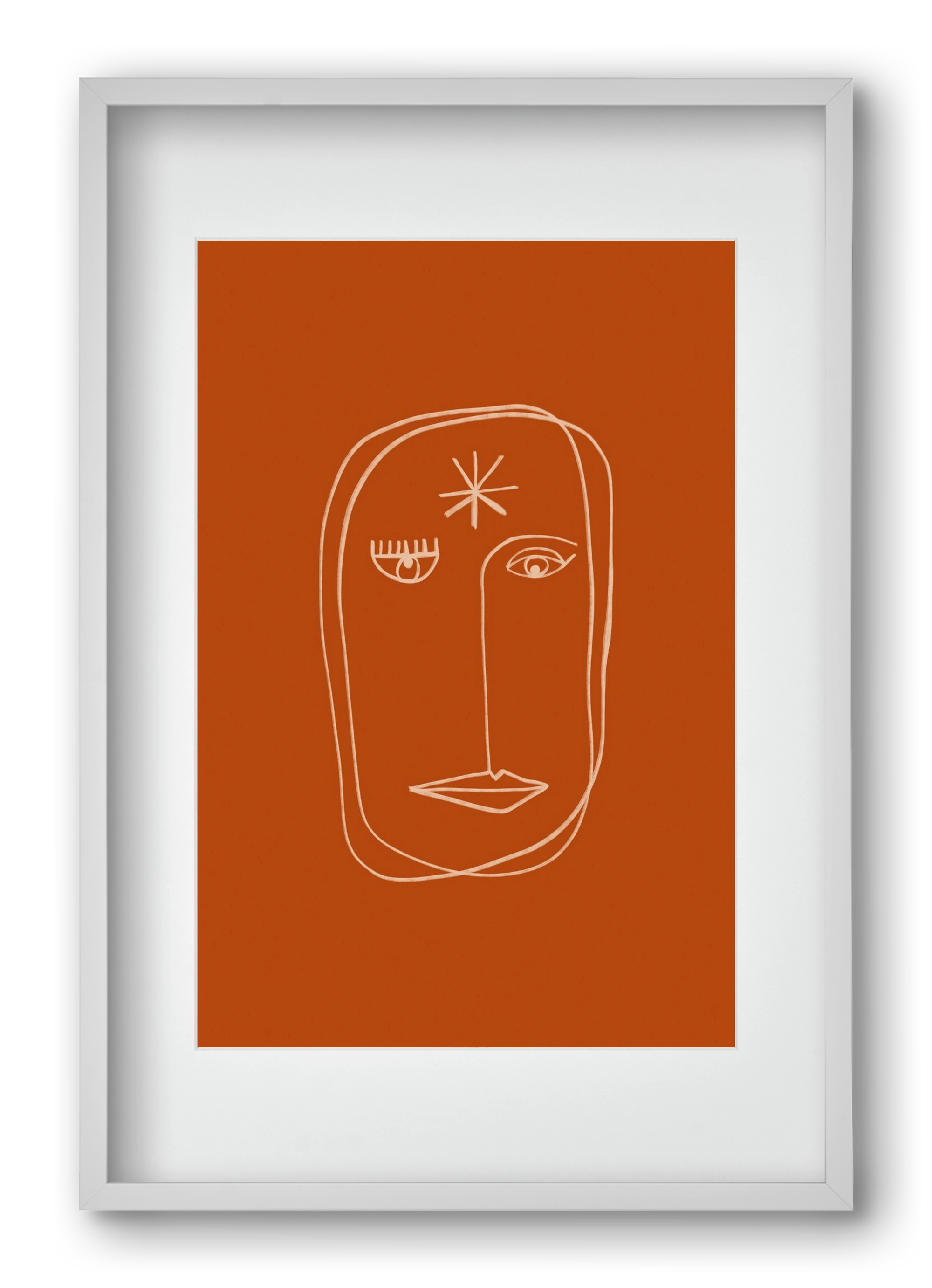 Star Portrait, 40x60 cm (30x45 cm), Fehér keret, paszpartuval