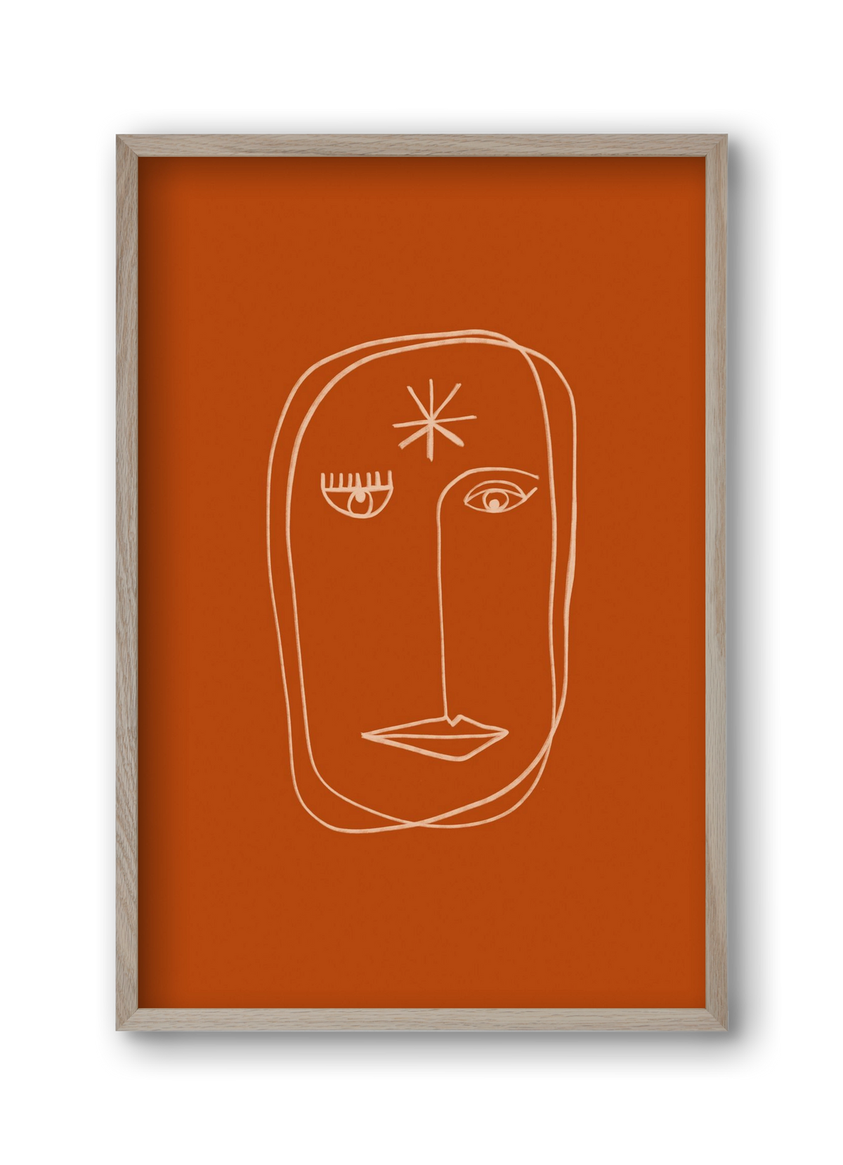 Star Portrait, 30x45 cm (30x45 cm), Tölgy keret