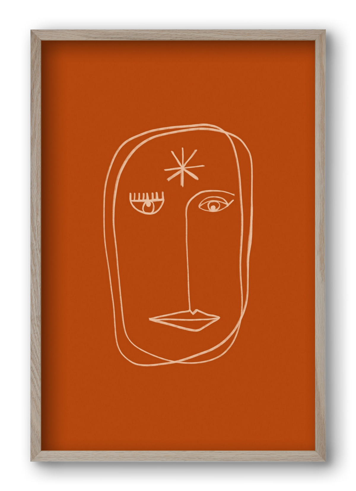 Star Portrait, 40x60 cm (40x60 cm), Tölgy keret