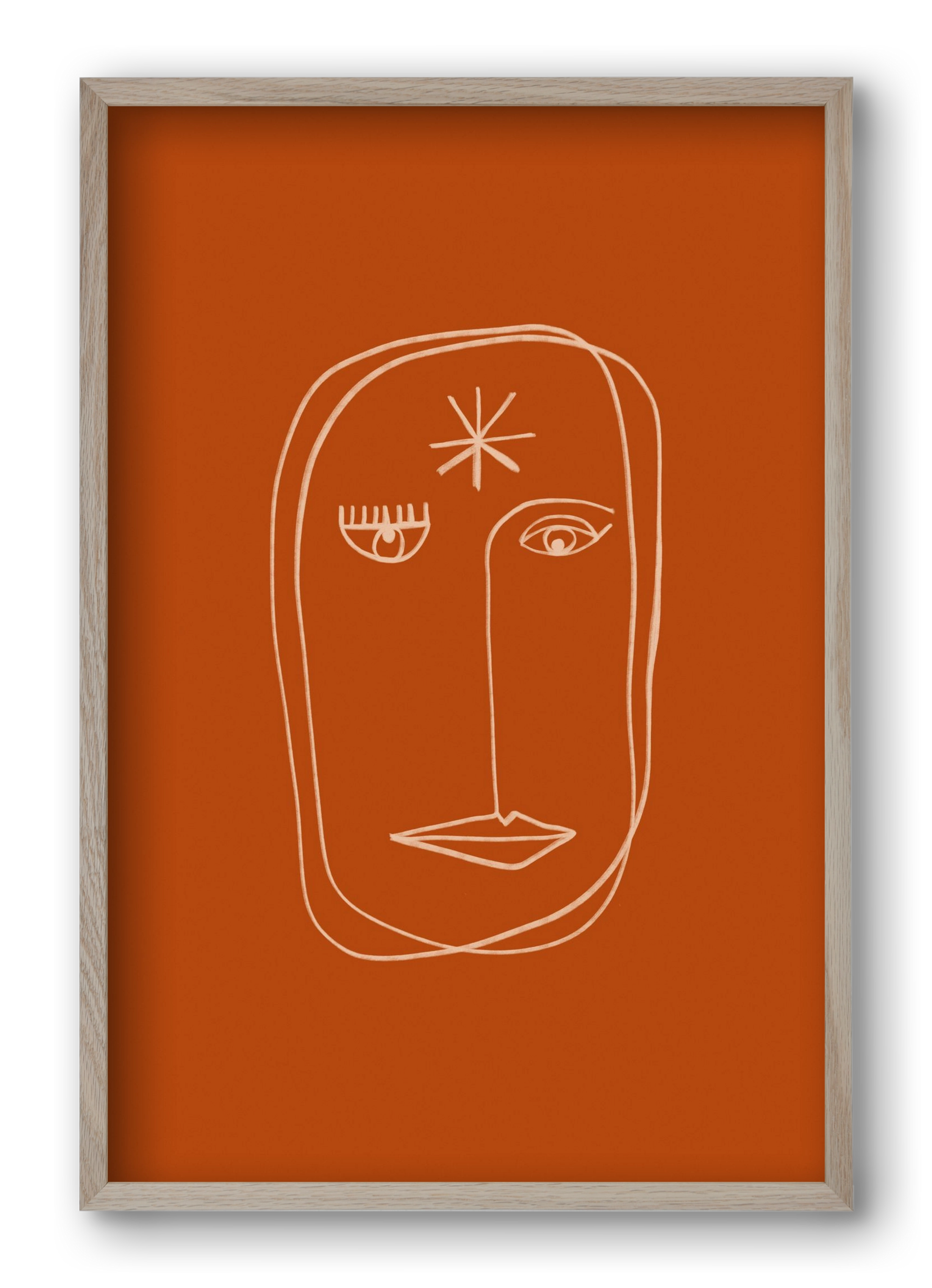 Star Portrait, 40x60 cm (40x60 cm), Tölgy keret