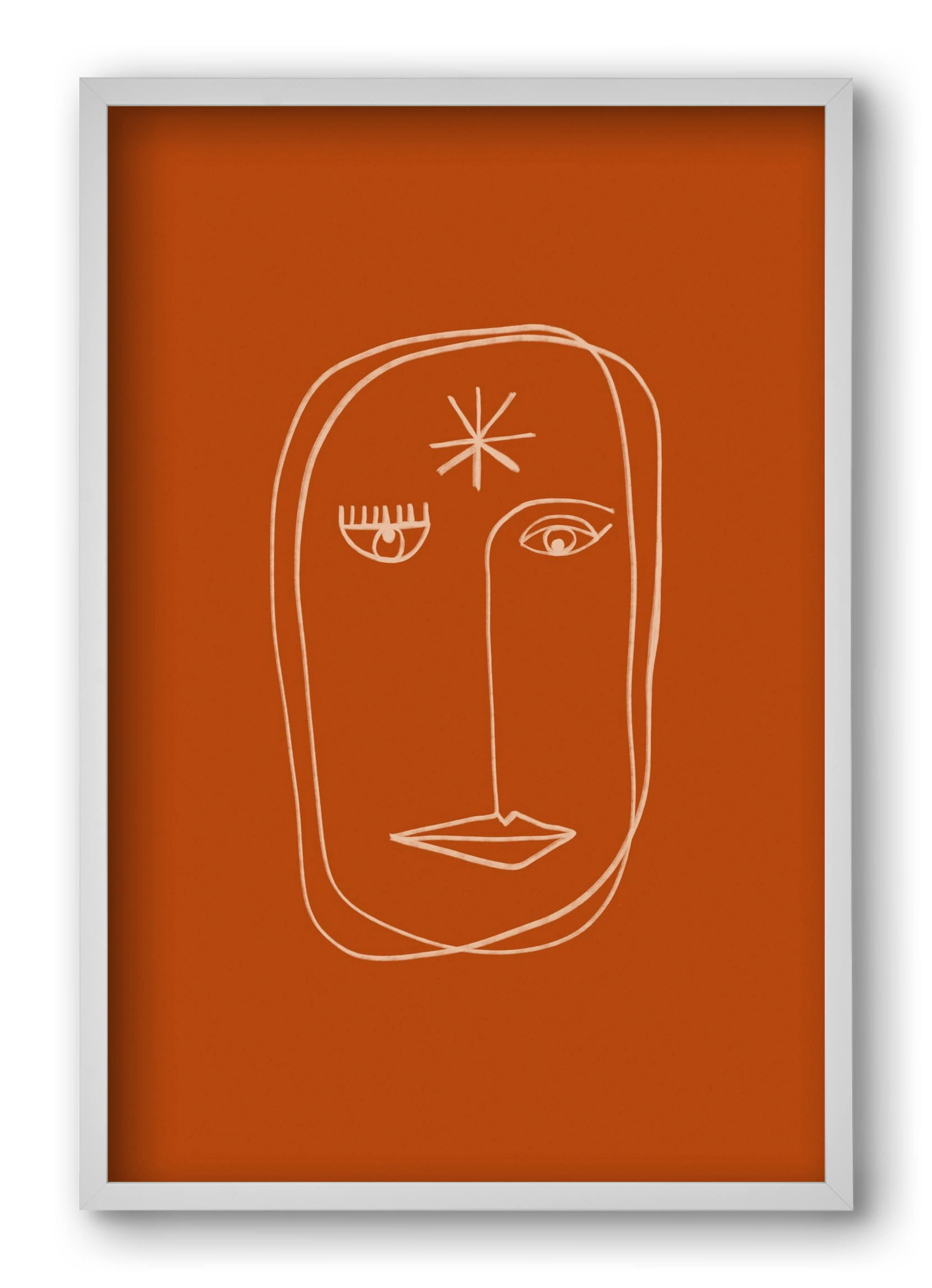 Star Portrait, 40x60 cm (40x60 cm), Fehér keret