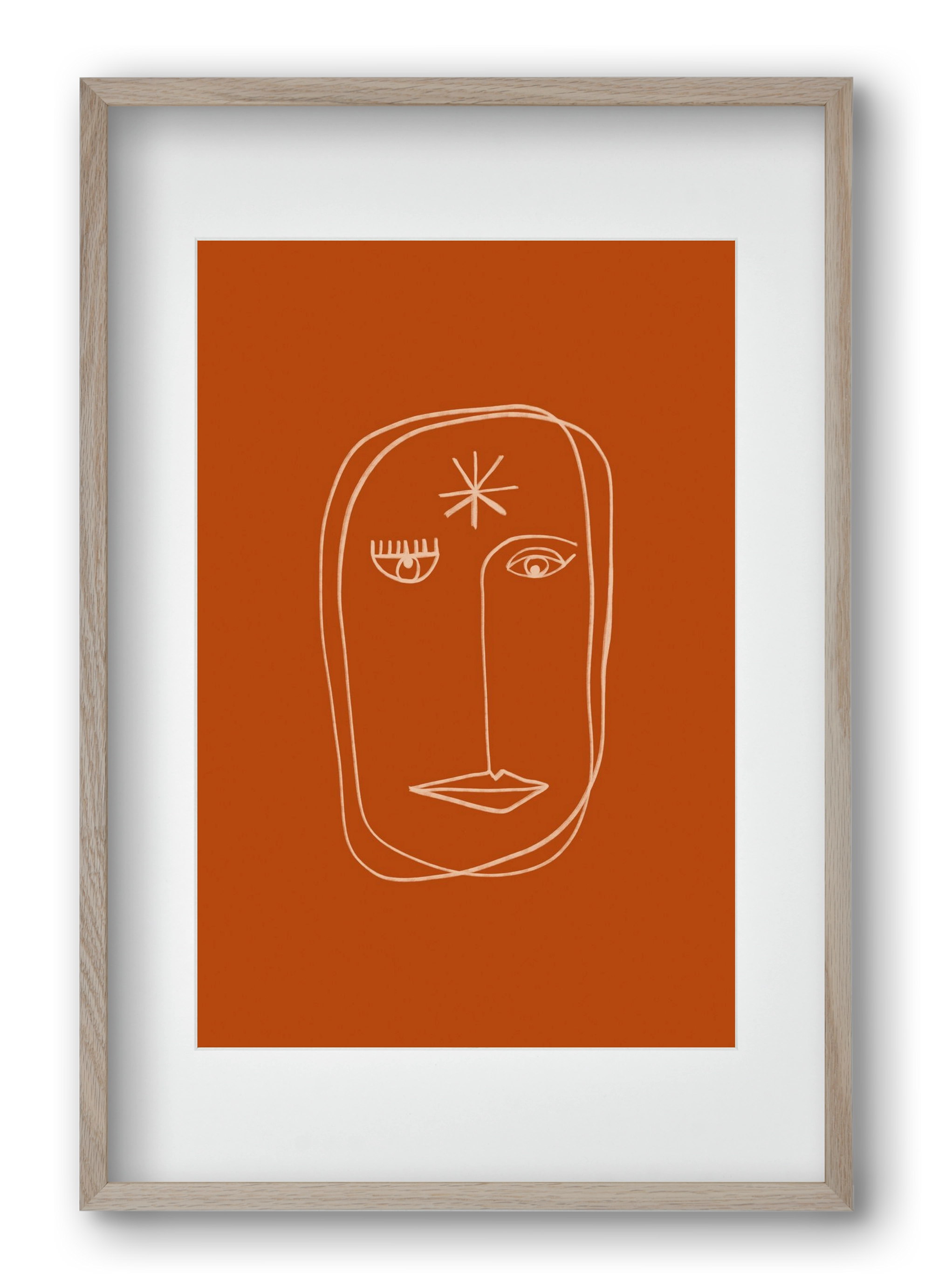 Star Portrait, 40x60 cm (30x45 cm), Tölgy keret, paszpartuval