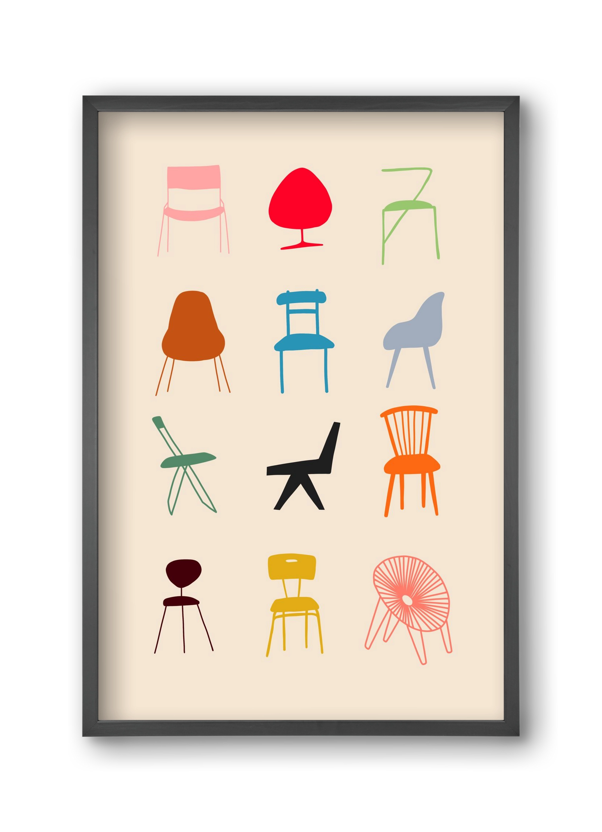 Have a Seat, 30x45 cm (30x45 cm), Fekete keret