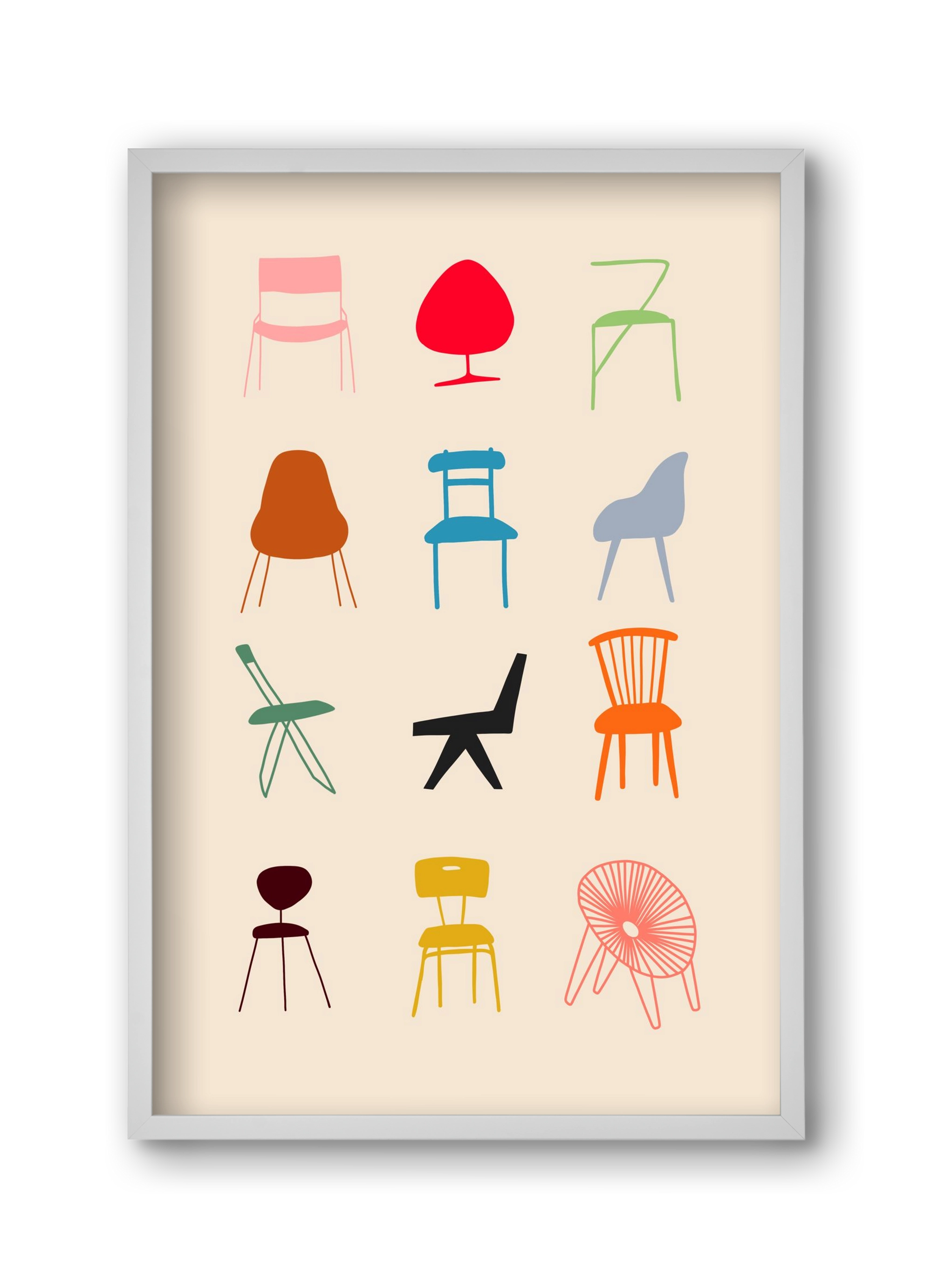 Have a Seat, 30x45 cm (30x45 cm), Fehér keret