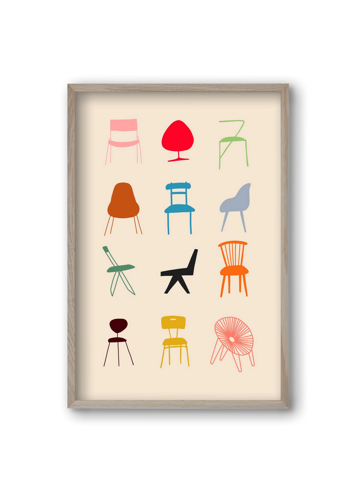 Have a Seat, 20x30 cm (20x30 cm), Tölgy keret