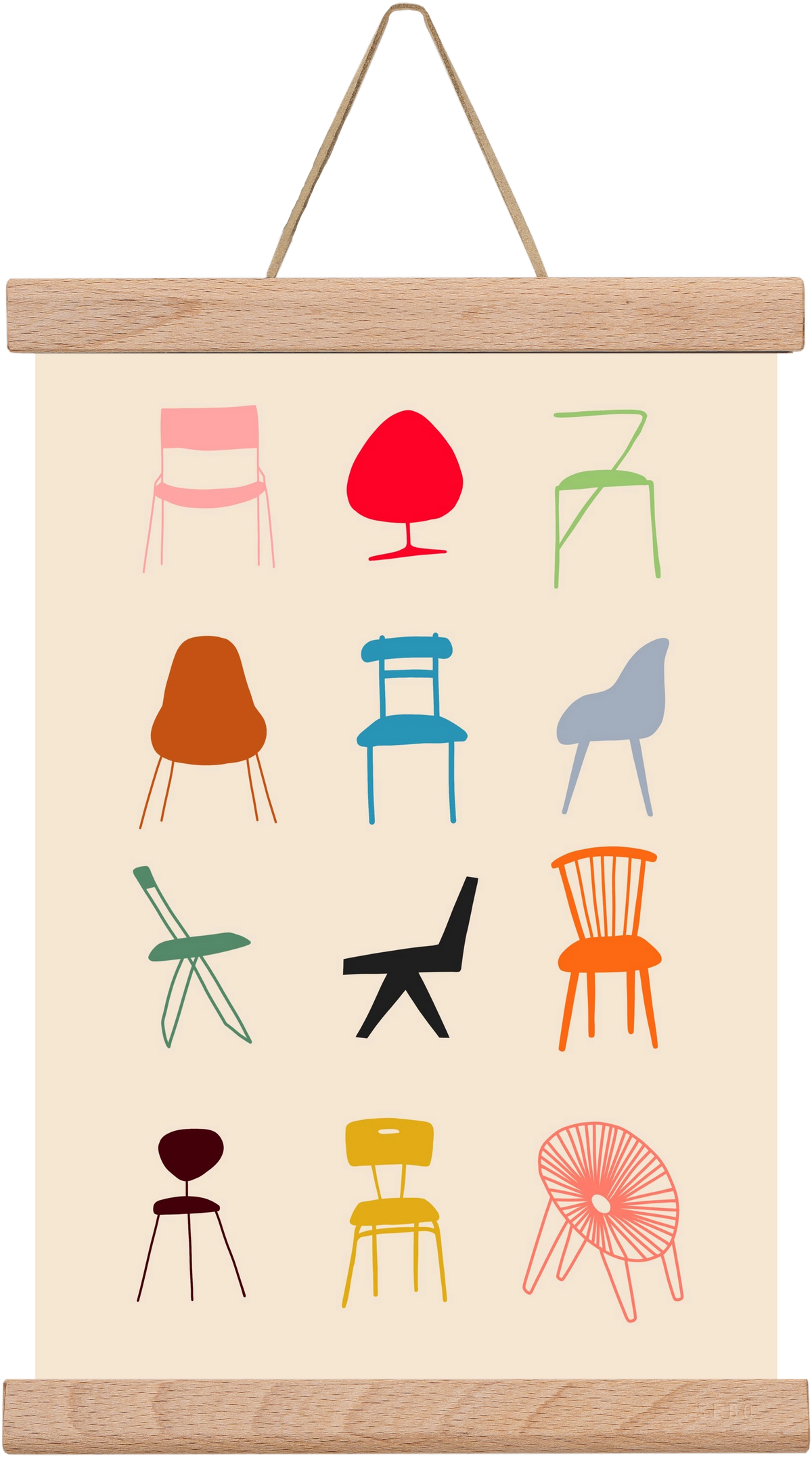 Have a Seat, 20x30 cm (20x30 cm), Tölgy akasztó