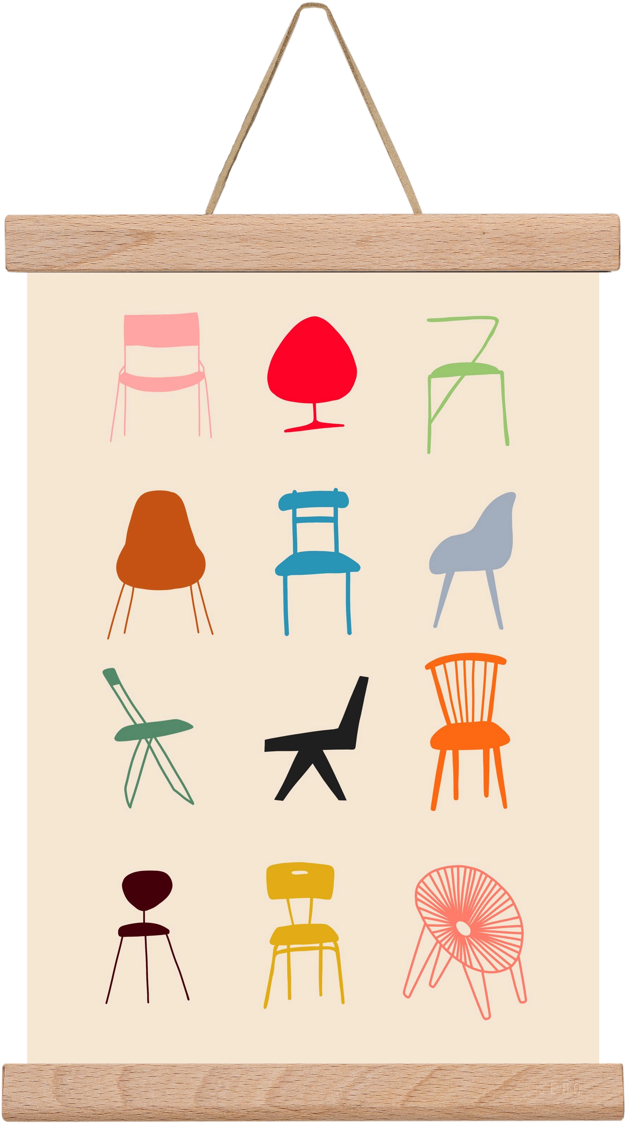 Have a Seat, 20x30 cm (20x30 cm), Tölgy akasztó