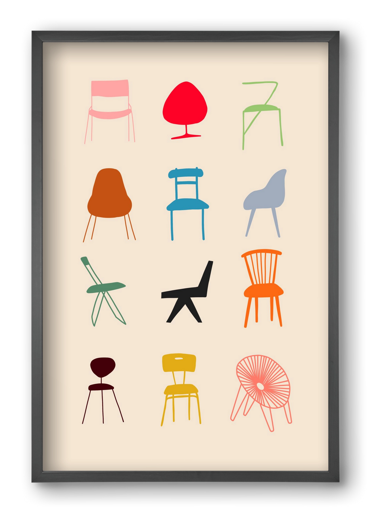 Have a Seat, 40x60 cm (40x60 cm), Fekete keret