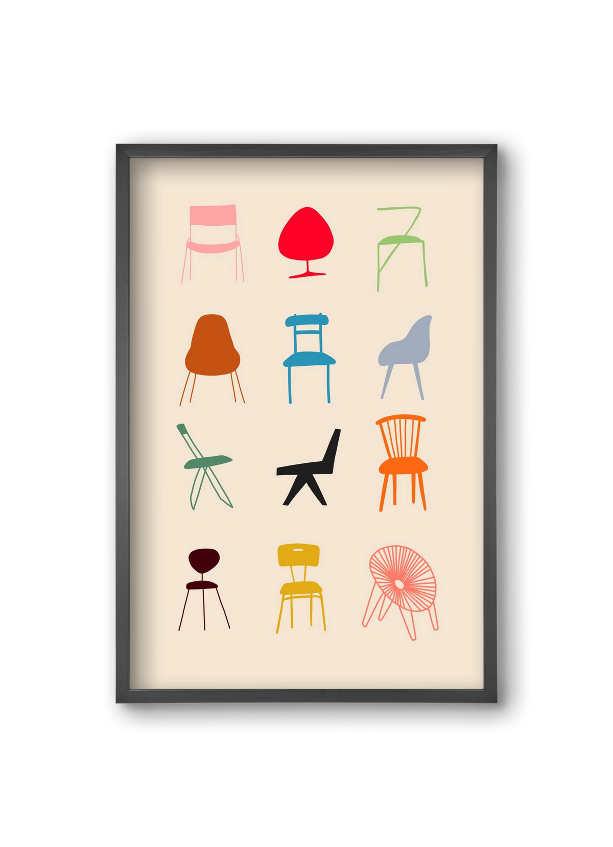 Have a Seat, 20x30 cm (20x30 cm), Fekete keret