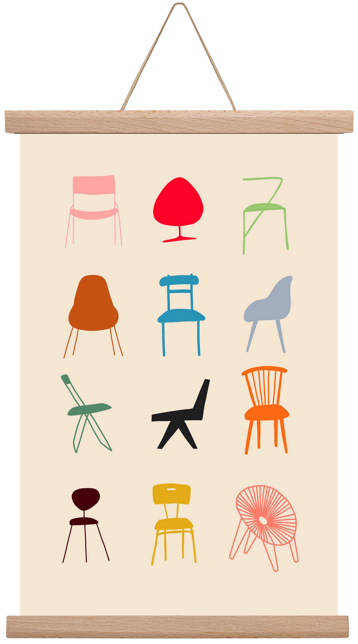 Have a Seat, 30x45 cm (30x45 cm), Tölgy akasztó