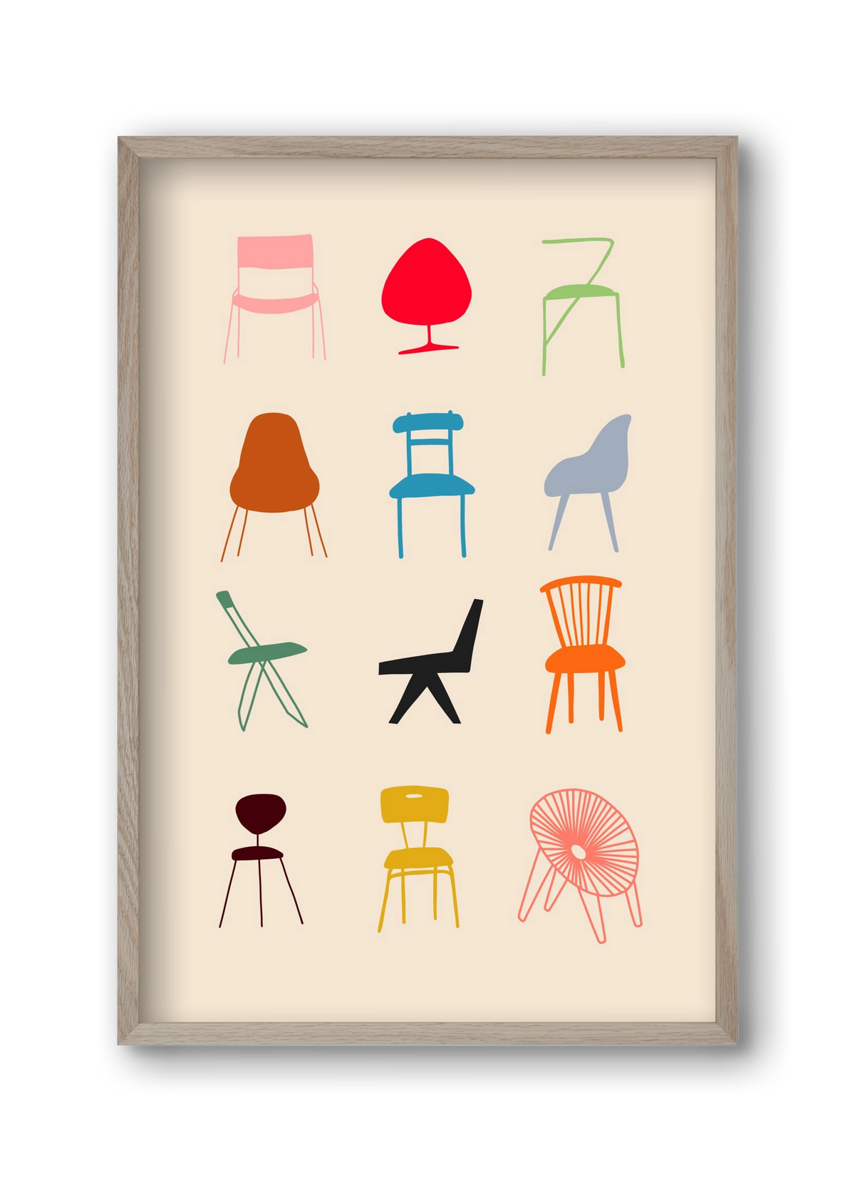 Have a Seat, 30x45 cm (30x45 cm), Tölgy keret