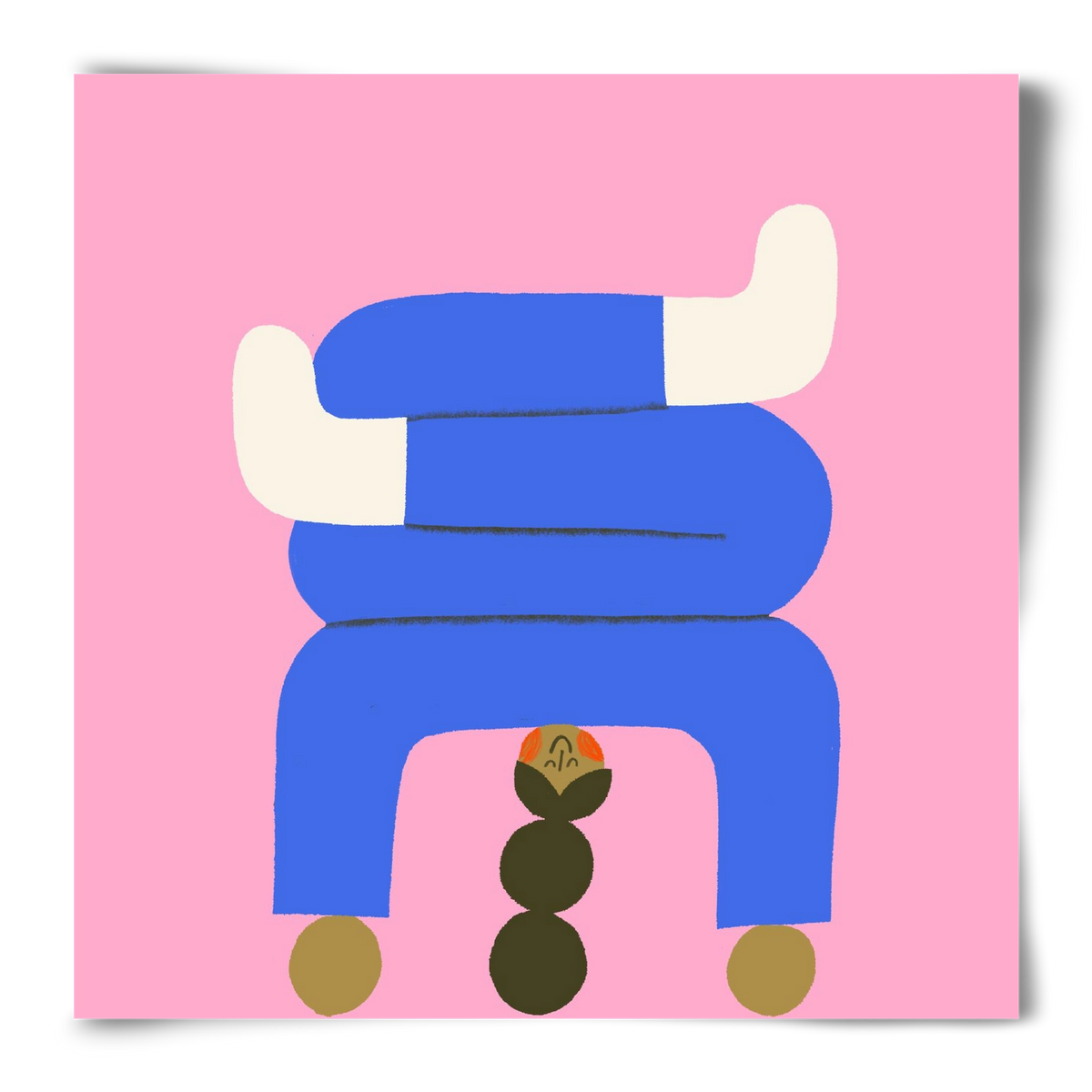 Yoga time, 50x50 cm, Keret nélkül