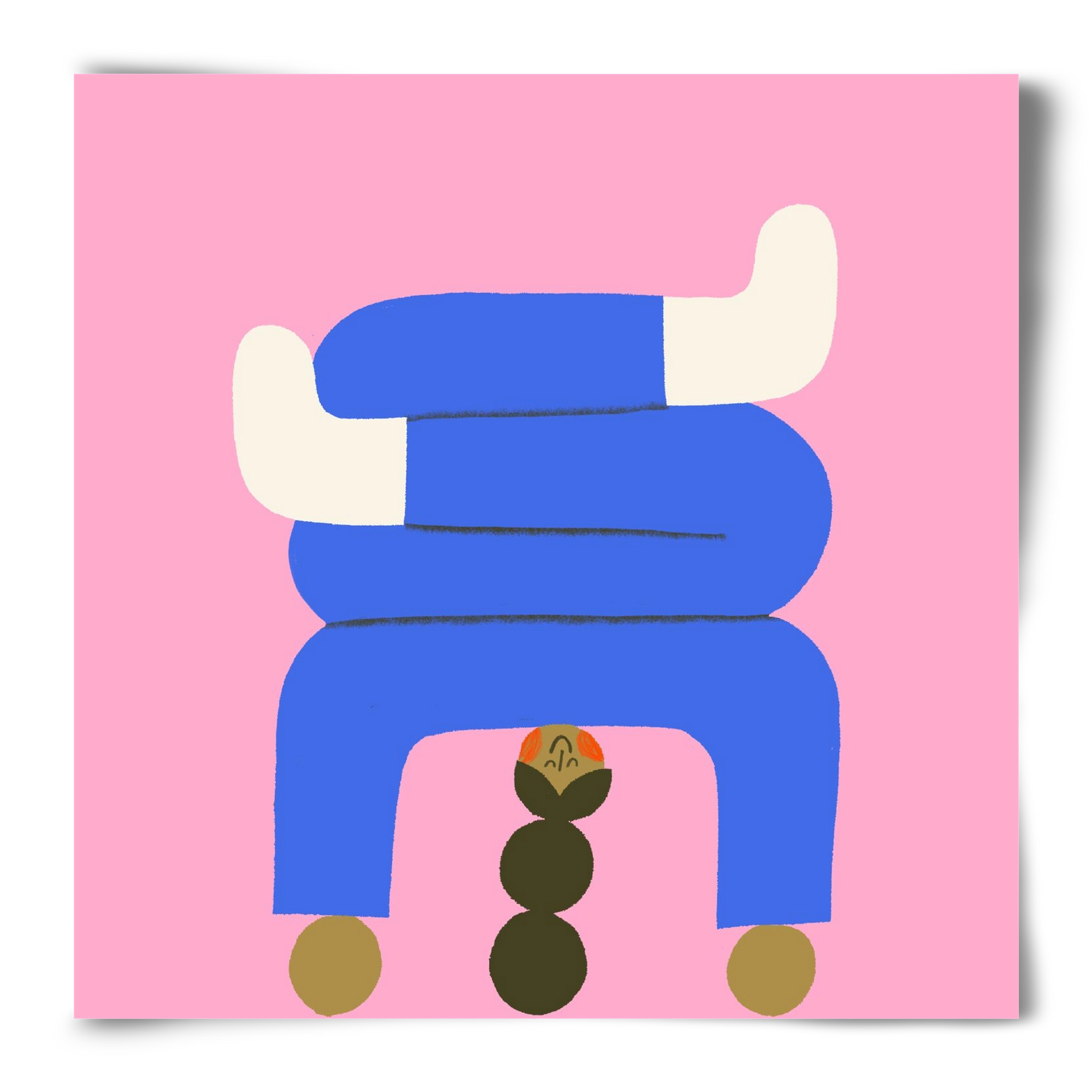 Yoga time, 50x50 cm, Keret nélkül