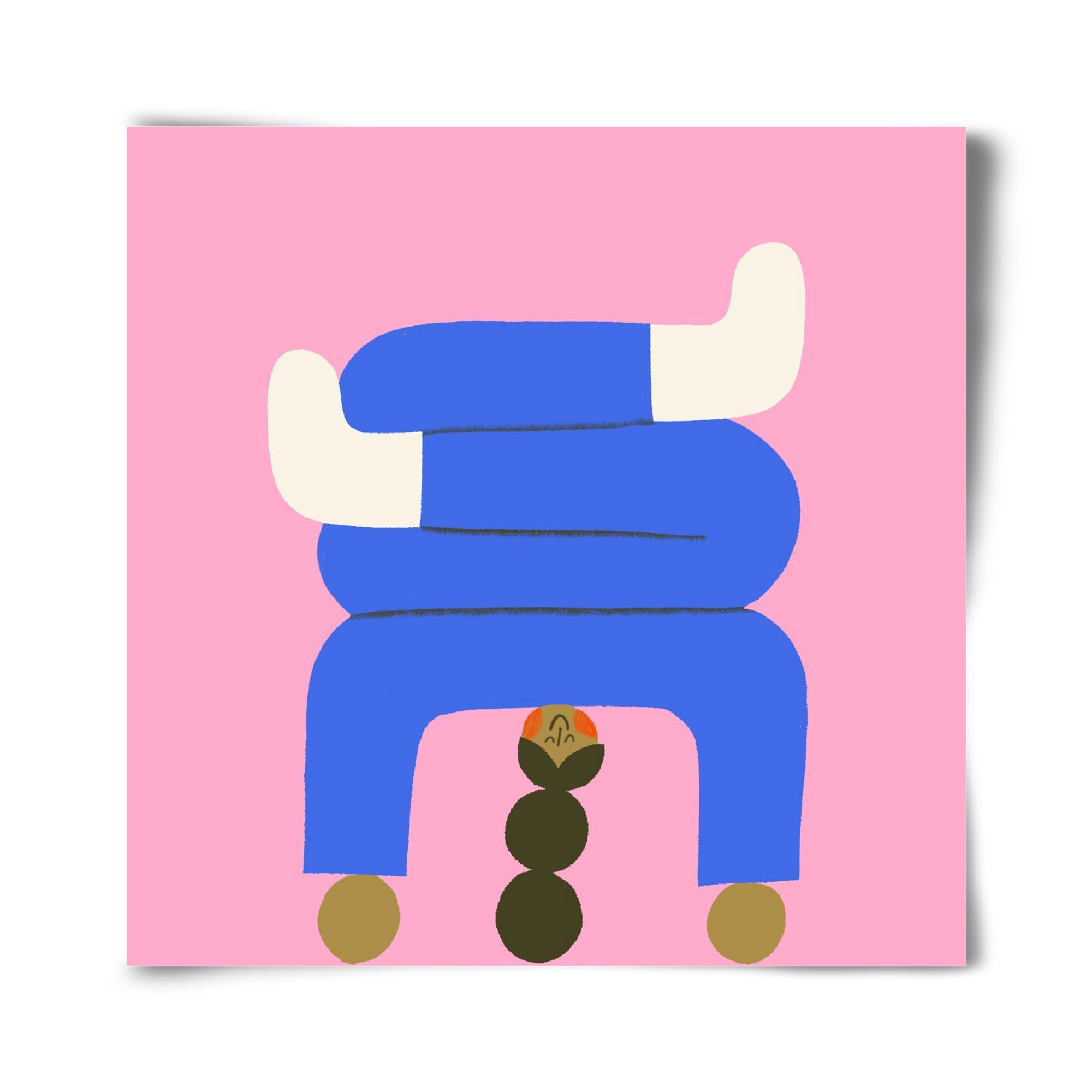 Yoga time, 40x40 cm, Keret nélkül