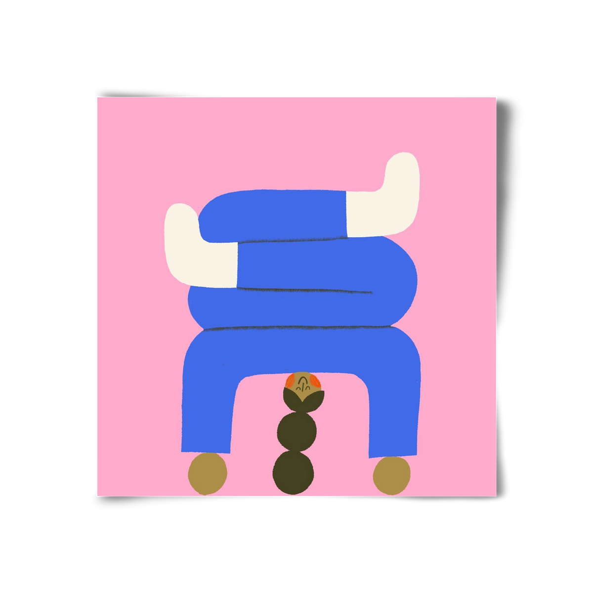 Yoga time, 30x30 cm, Keret nélkül