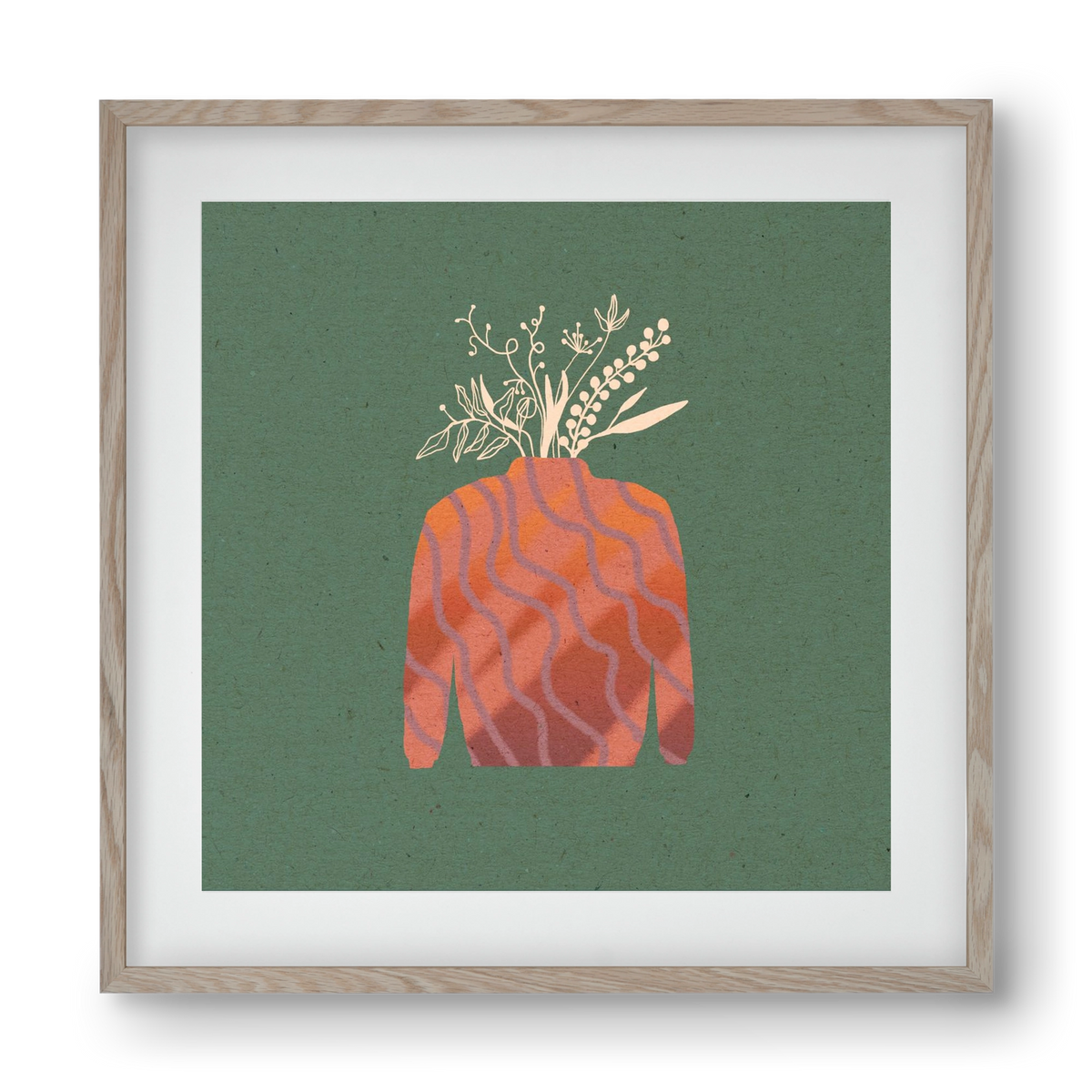 OCTAVIA, 40x40 cm (30x30 cm), Tölgy keret, paszpartuval