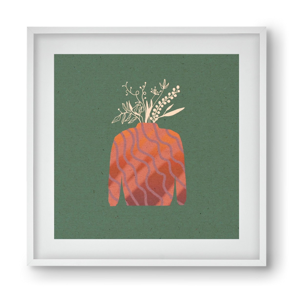 OCTAVIA, 40x40 cm (30x30 cm), Fehér keret, paszpartuval