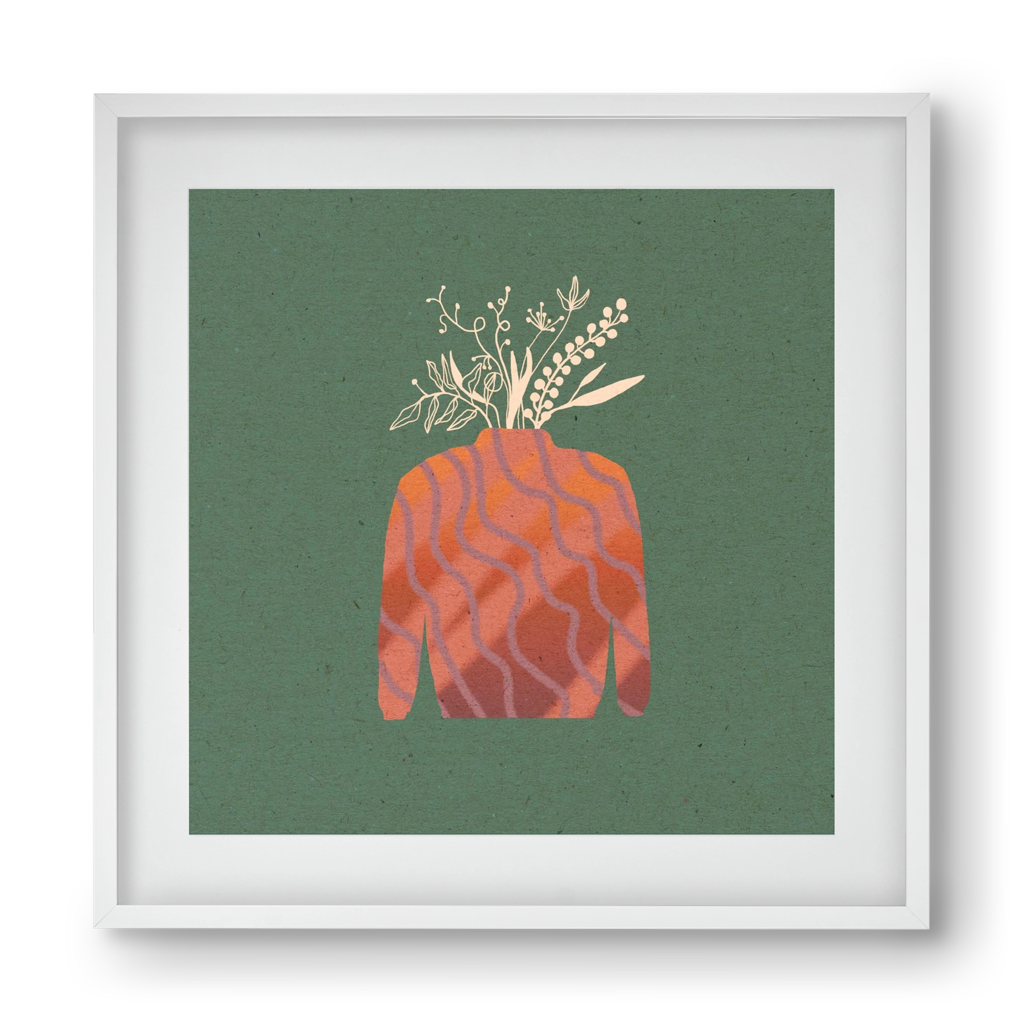 OCTAVIA, 40x40 cm (30x30 cm), Fehér keret, paszpartuval