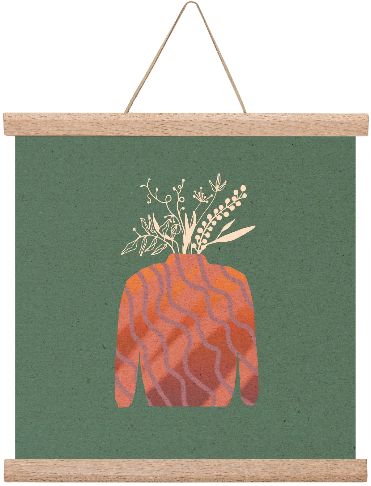 OCTAVIA, 30x30 cm (30x30 cm), Tölgy akasztó