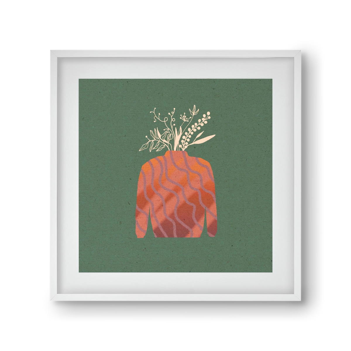 OCTAVIA, 30x30 cm (20x20 cm), Fehér keret, paszpartuval