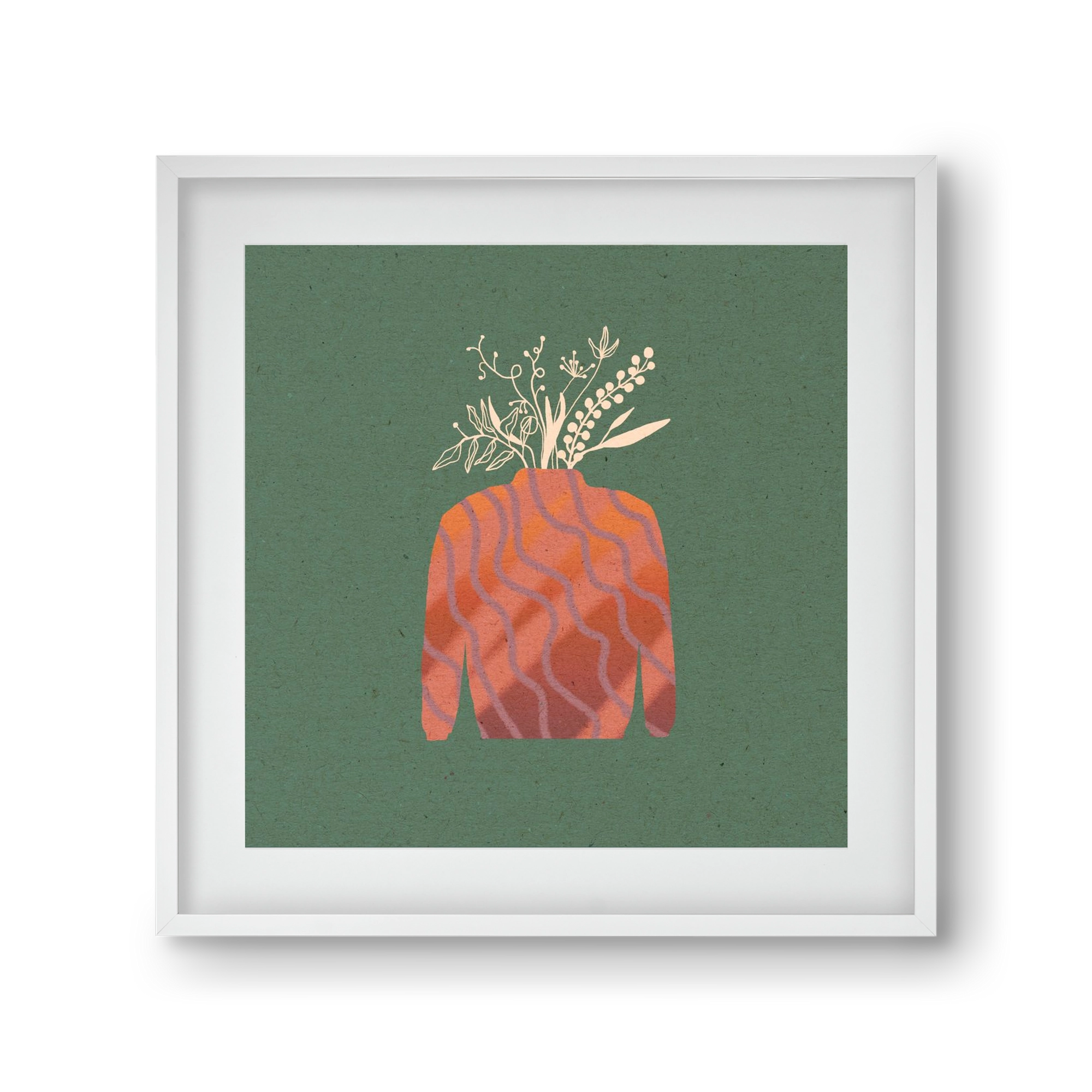 OCTAVIA, 30x30 cm (20x20 cm), Fehér keret, paszpartuval