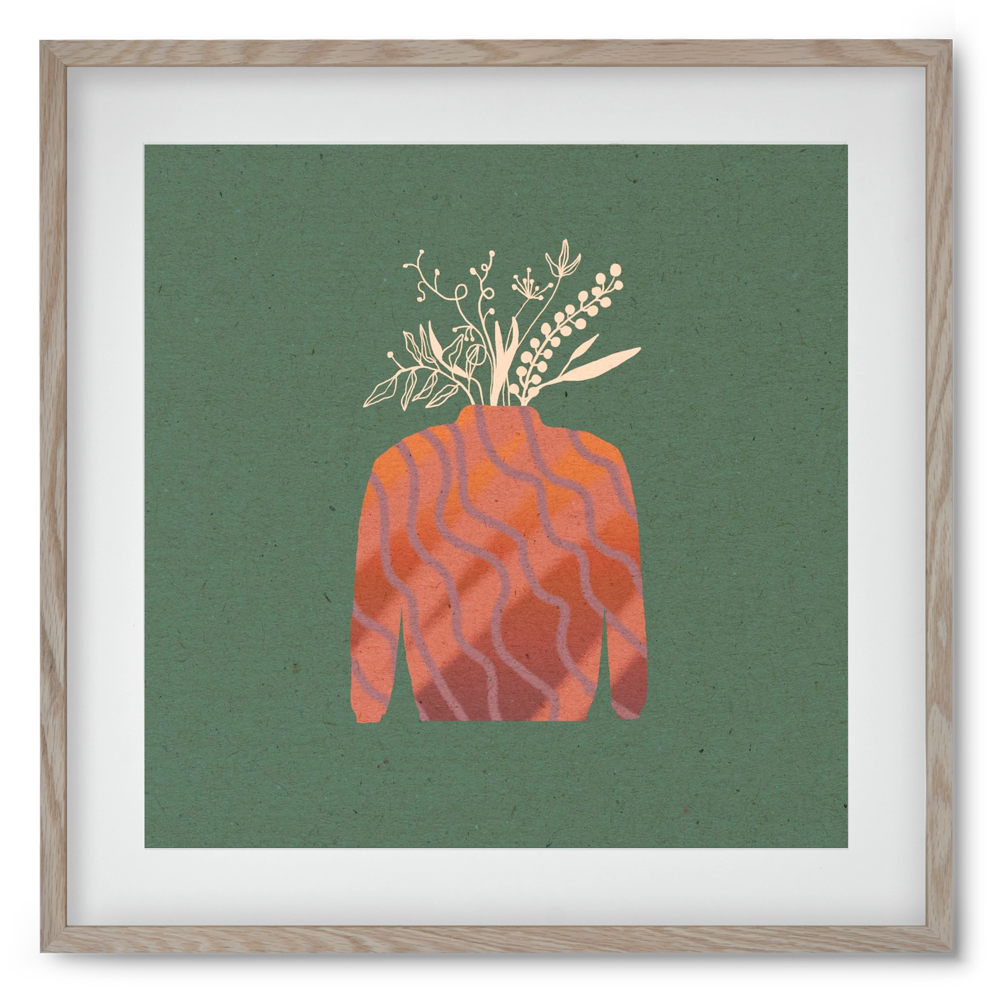 OCTAVIA, 50x50 cm (40x40 cm), Tölgy keret, paszpartuval