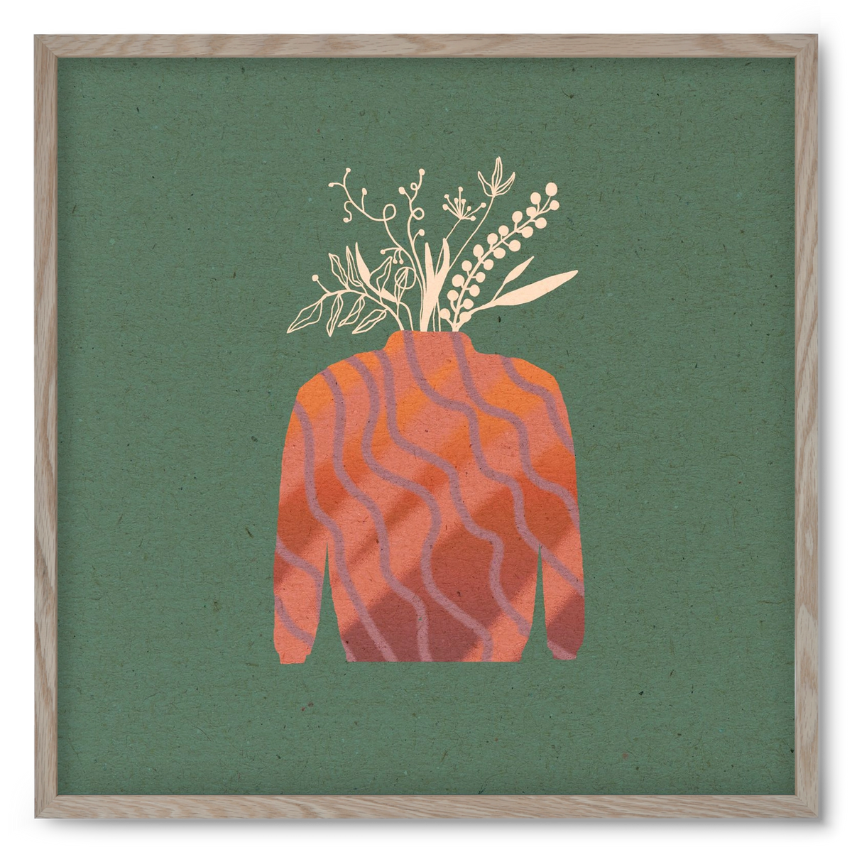 OCTAVIA, 50x50 cm (50x50 cm), Tölgy keret