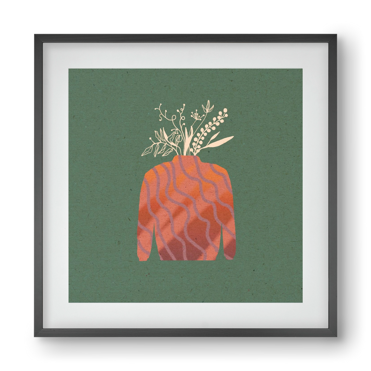 OCTAVIA, 40x40 cm (30x30 cm), Fekete keret, paszpartuval