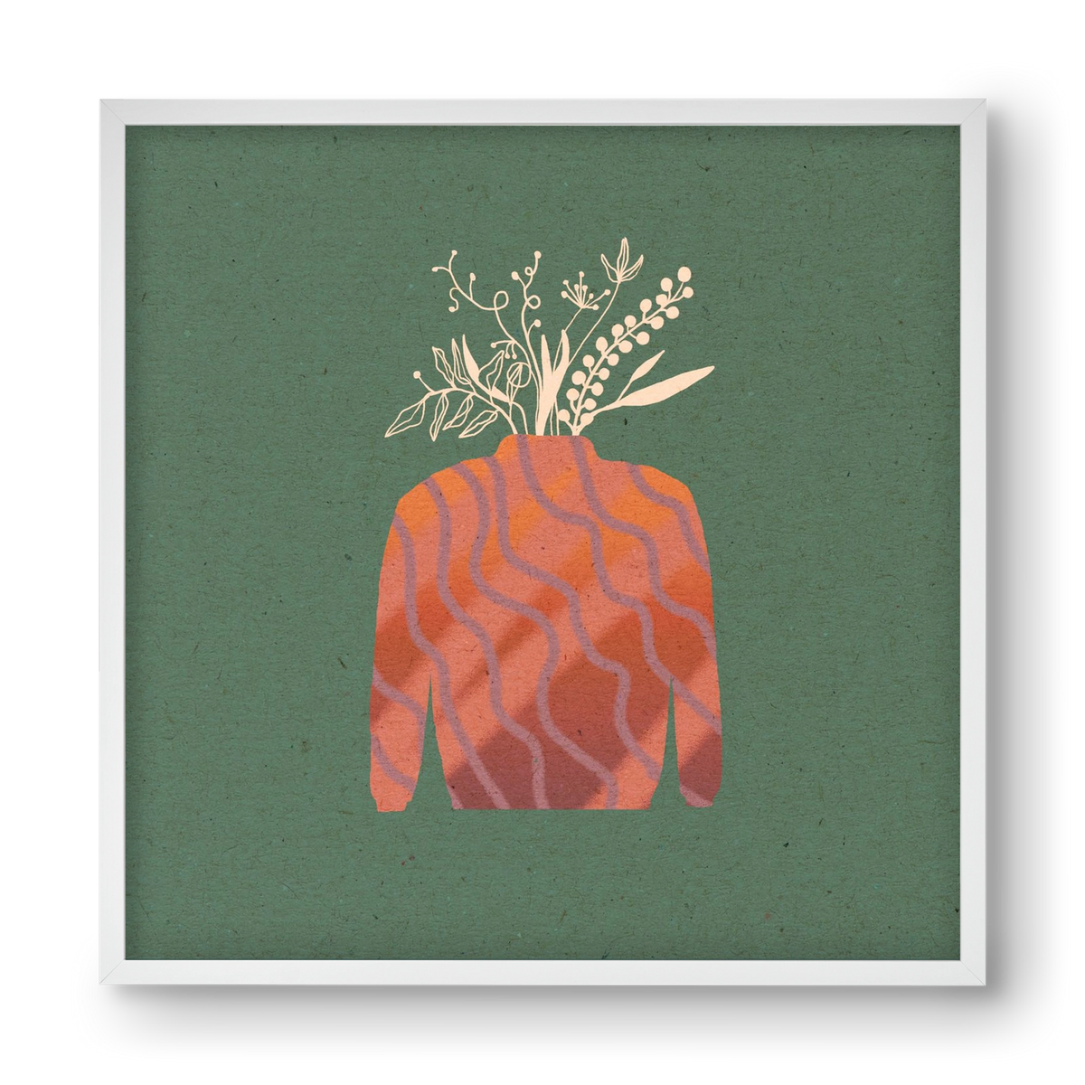 OCTAVIA, 40x40 cm (40x40 cm), Fehér keret