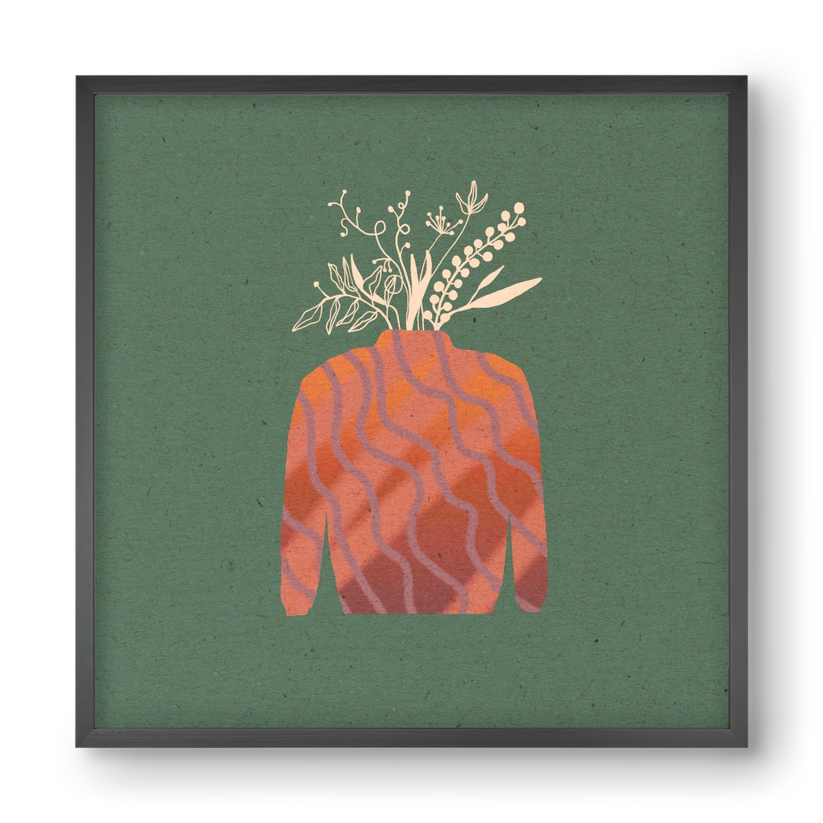 OCTAVIA, 40x40 cm (40x40 cm), Fekete keret