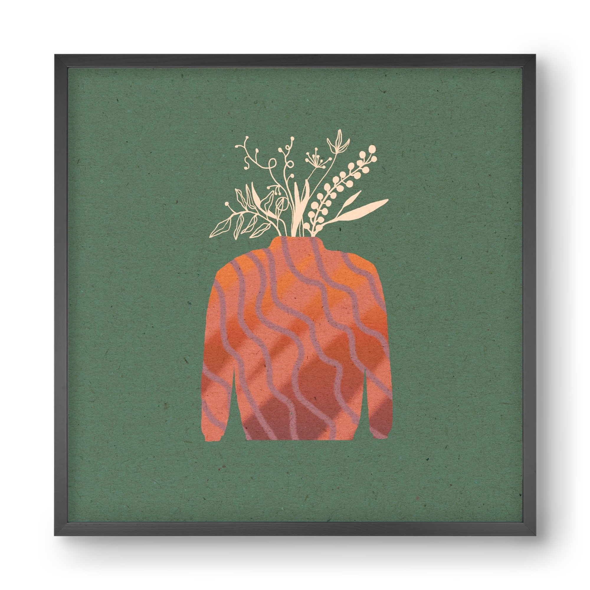 OCTAVIA, 40x40 cm (40x40 cm), Fekete keret