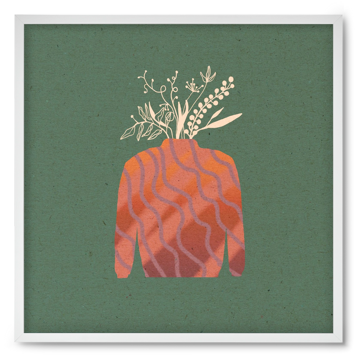 OCTAVIA, 50x50 cm (50x50 cm), Fehér keret