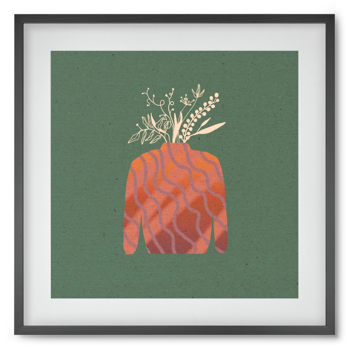 OCTAVIA, 50x50 cm (40x40 cm), Fekete keret, paszpartuval