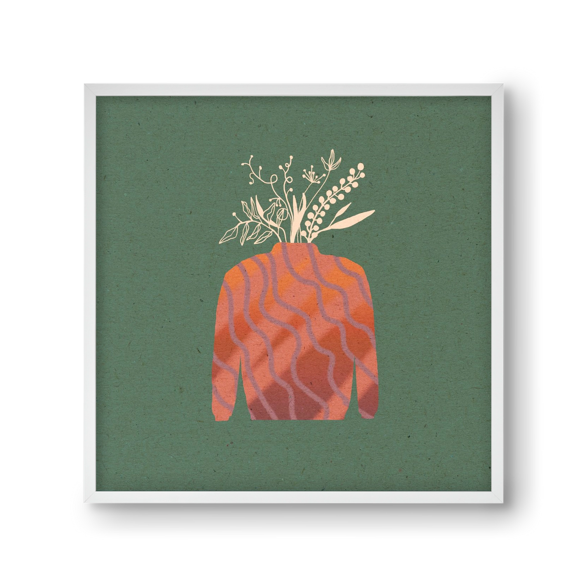 OCTAVIA, 30x30 cm (30x30 cm), Fehér keret