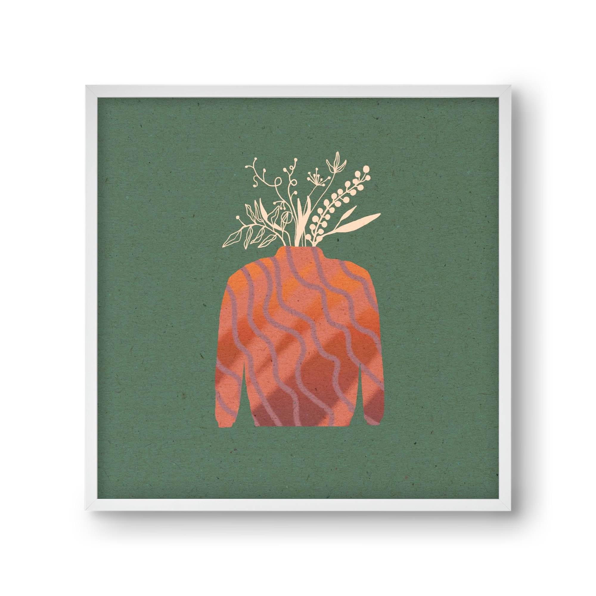 OCTAVIA, 30x30 cm (30x30 cm), Fehér keret