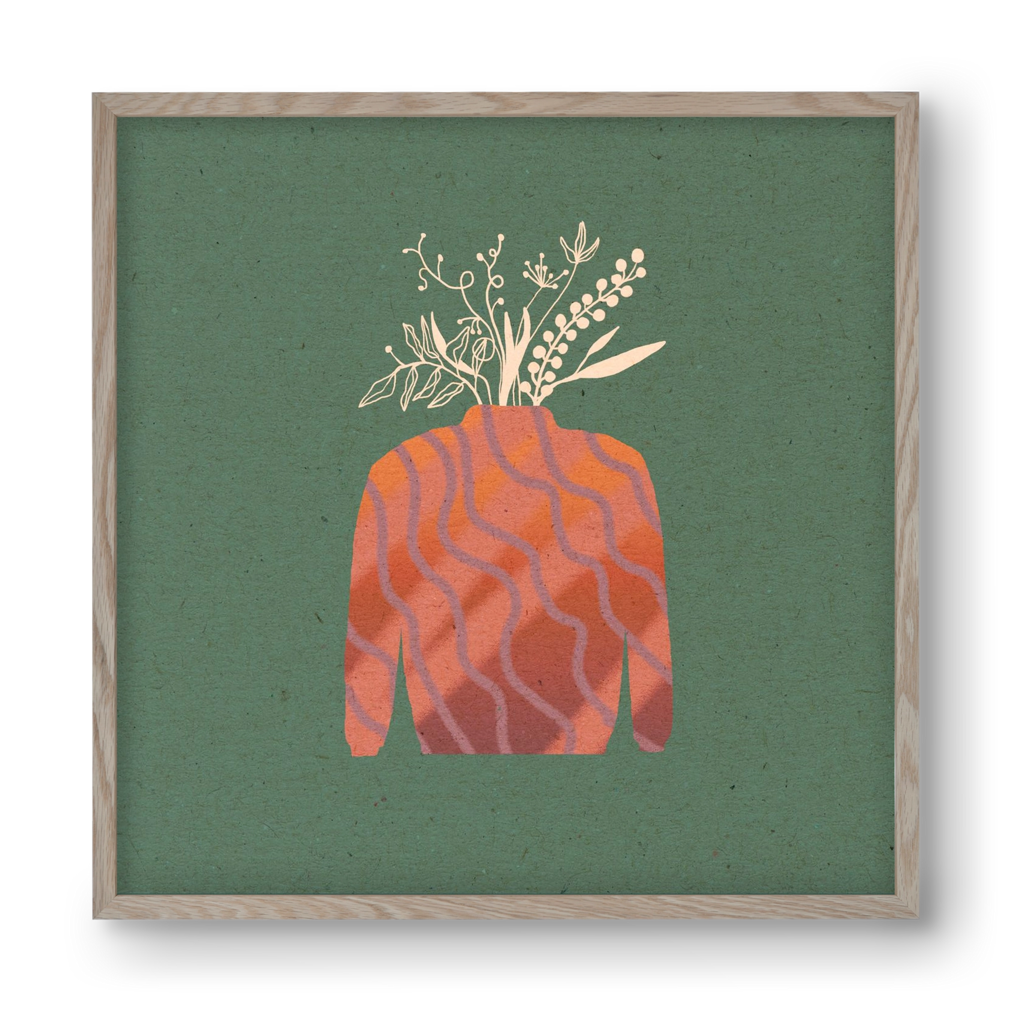 OCTAVIA, 40x40 cm (40x40 cm), Tölgy keret