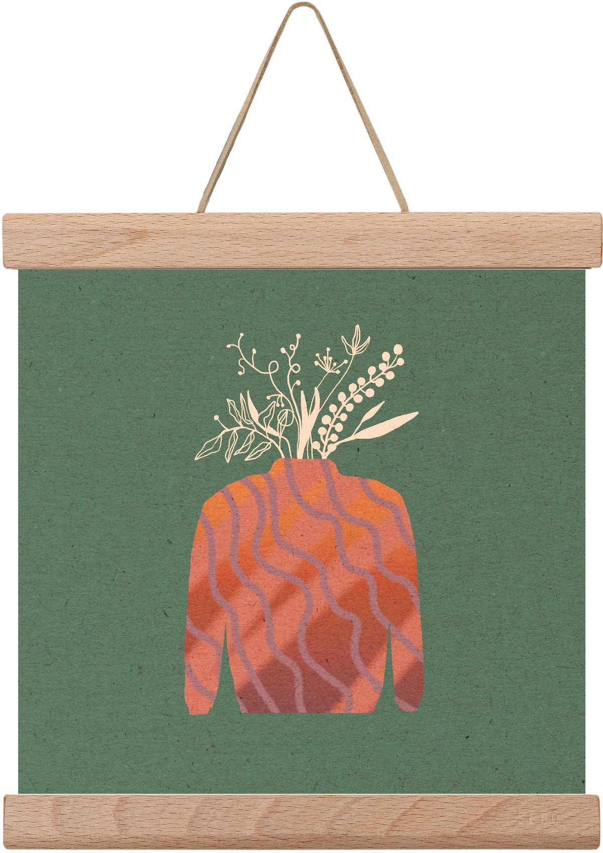 OCTAVIA, 20x20 cm (20x20 cm), Tölgy akasztó