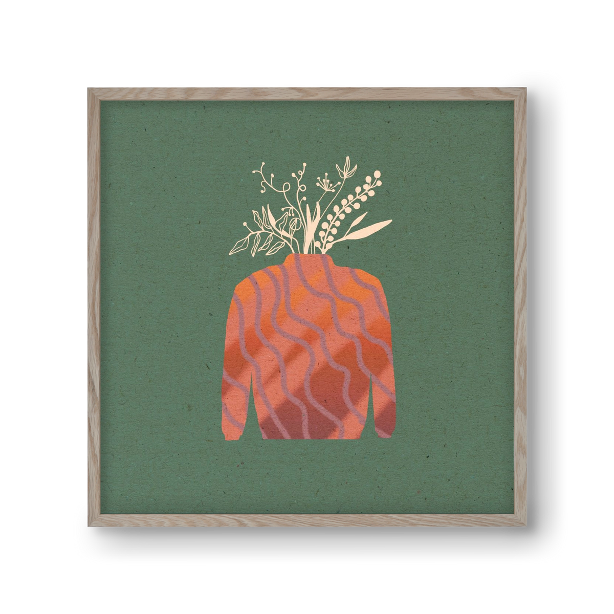 OCTAVIA, 30x30 cm (30x30 cm), Tölgy keret
