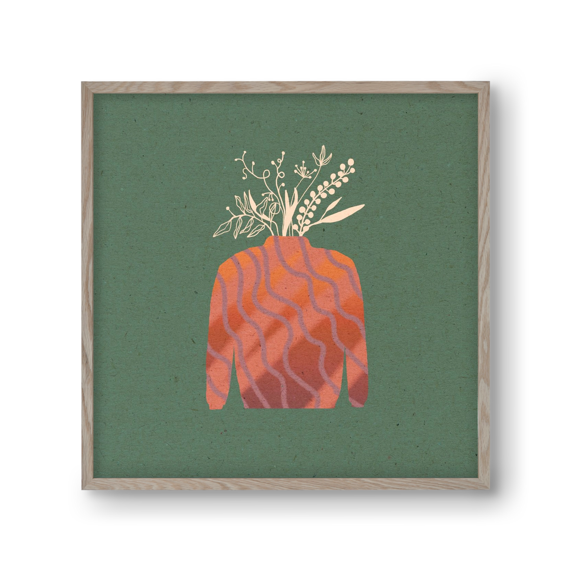OCTAVIA, 30x30 cm (30x30 cm), Tölgy keret