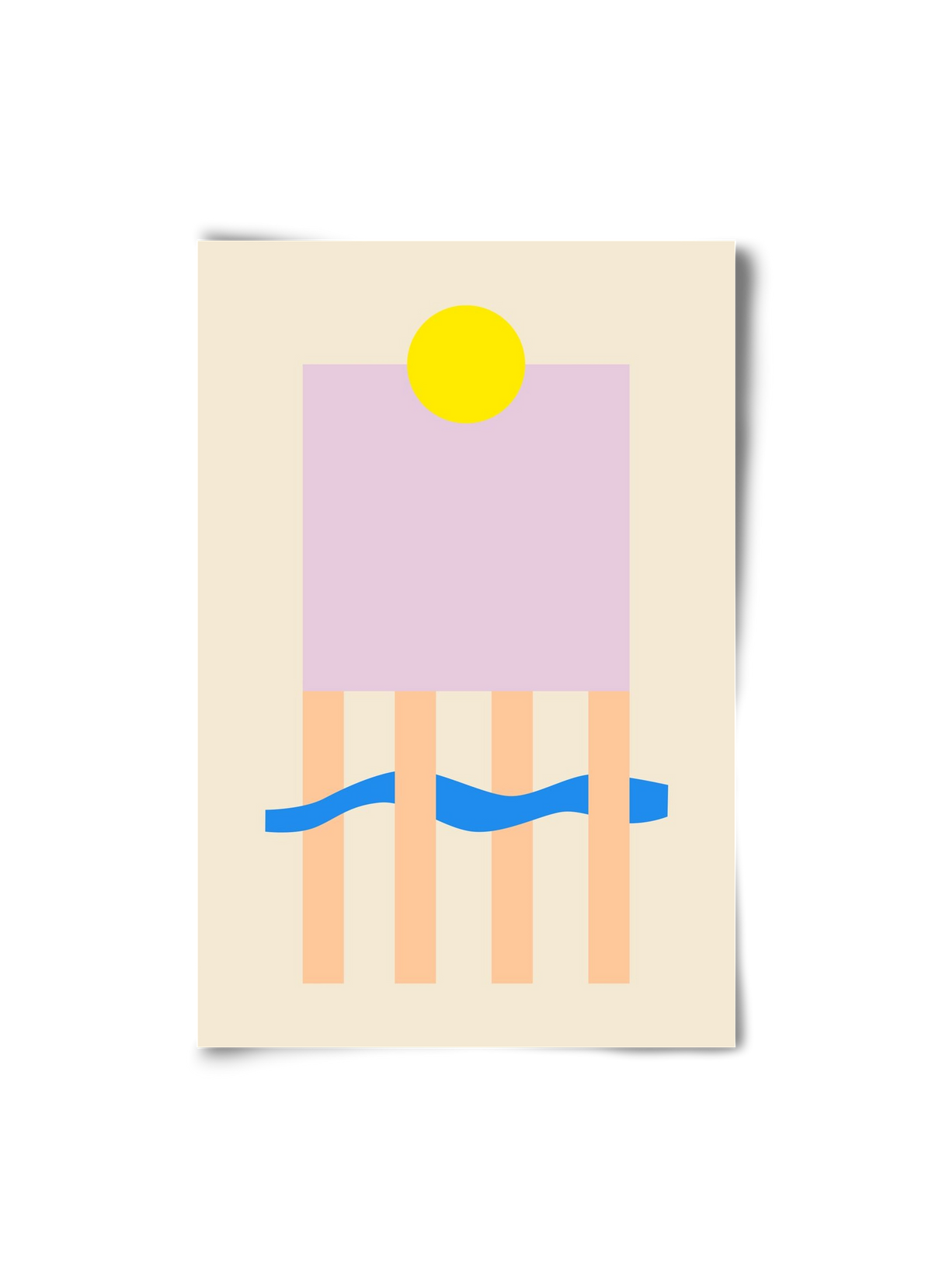 YELLOW AND LILAC, 20x30 cm, Keret nélkül