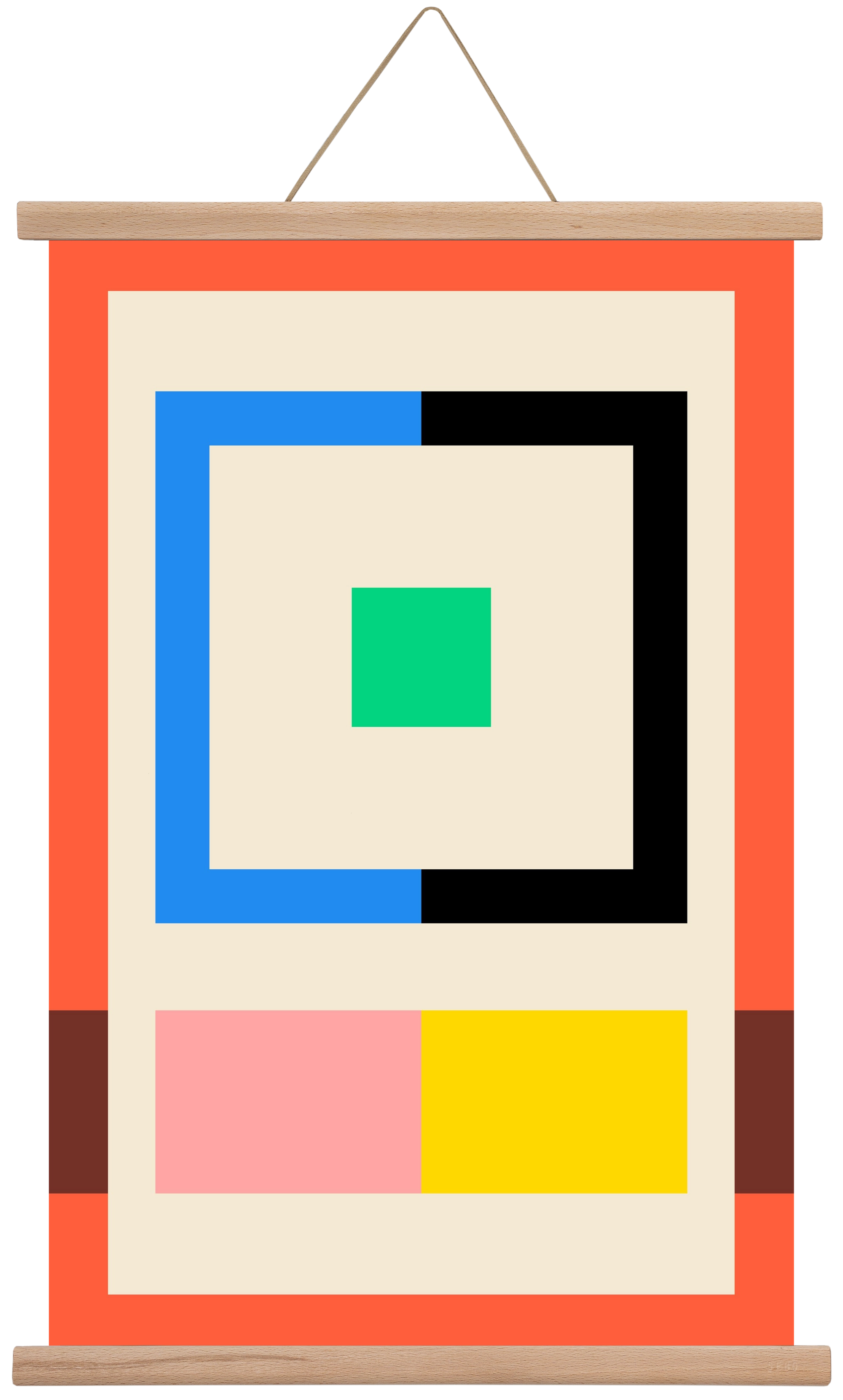 Halves, 40x60 cm (40x60 cm), Tölgy akasztó