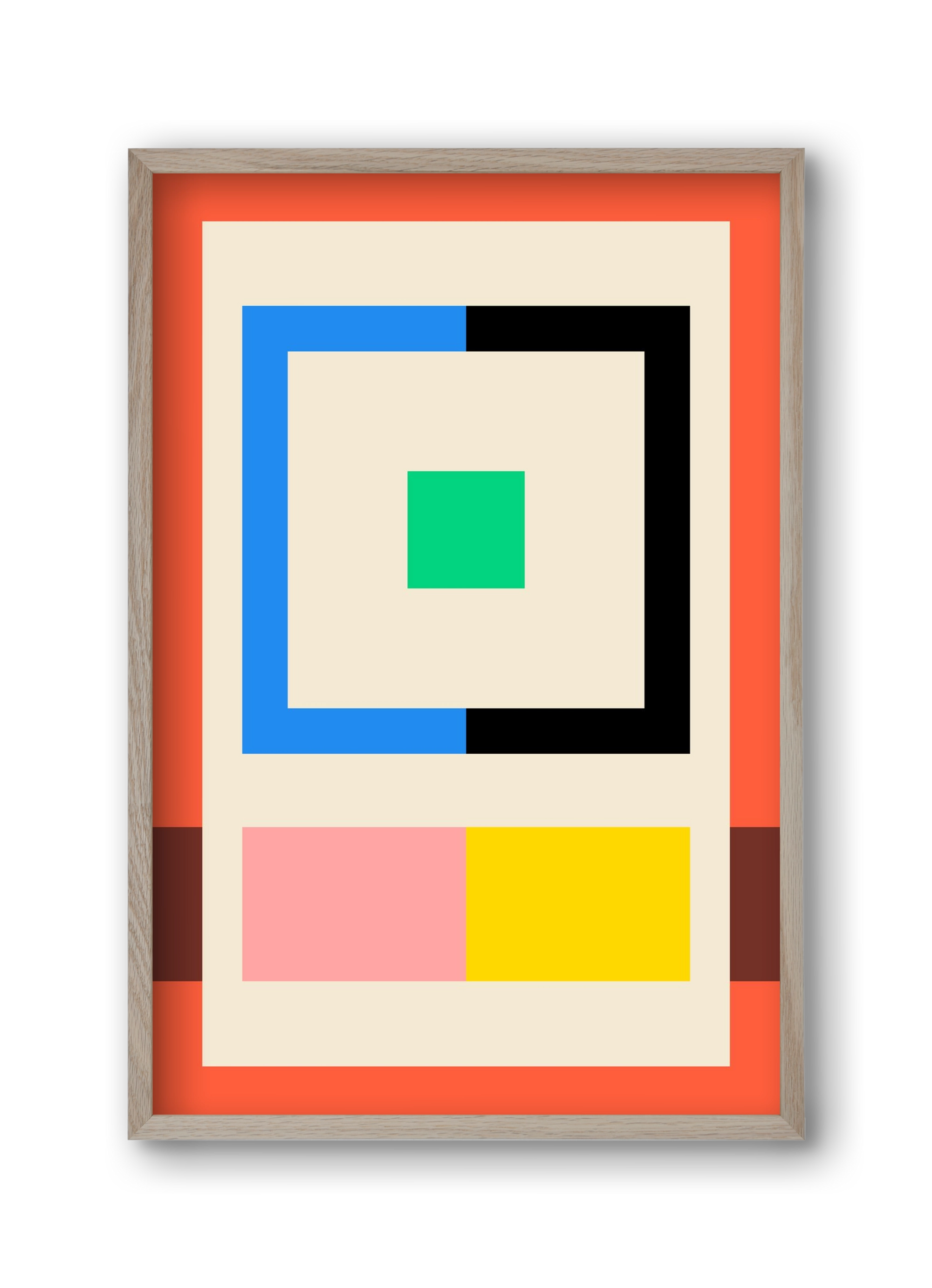 Halves, 30x45 cm (30x45 cm), Tölgy keret