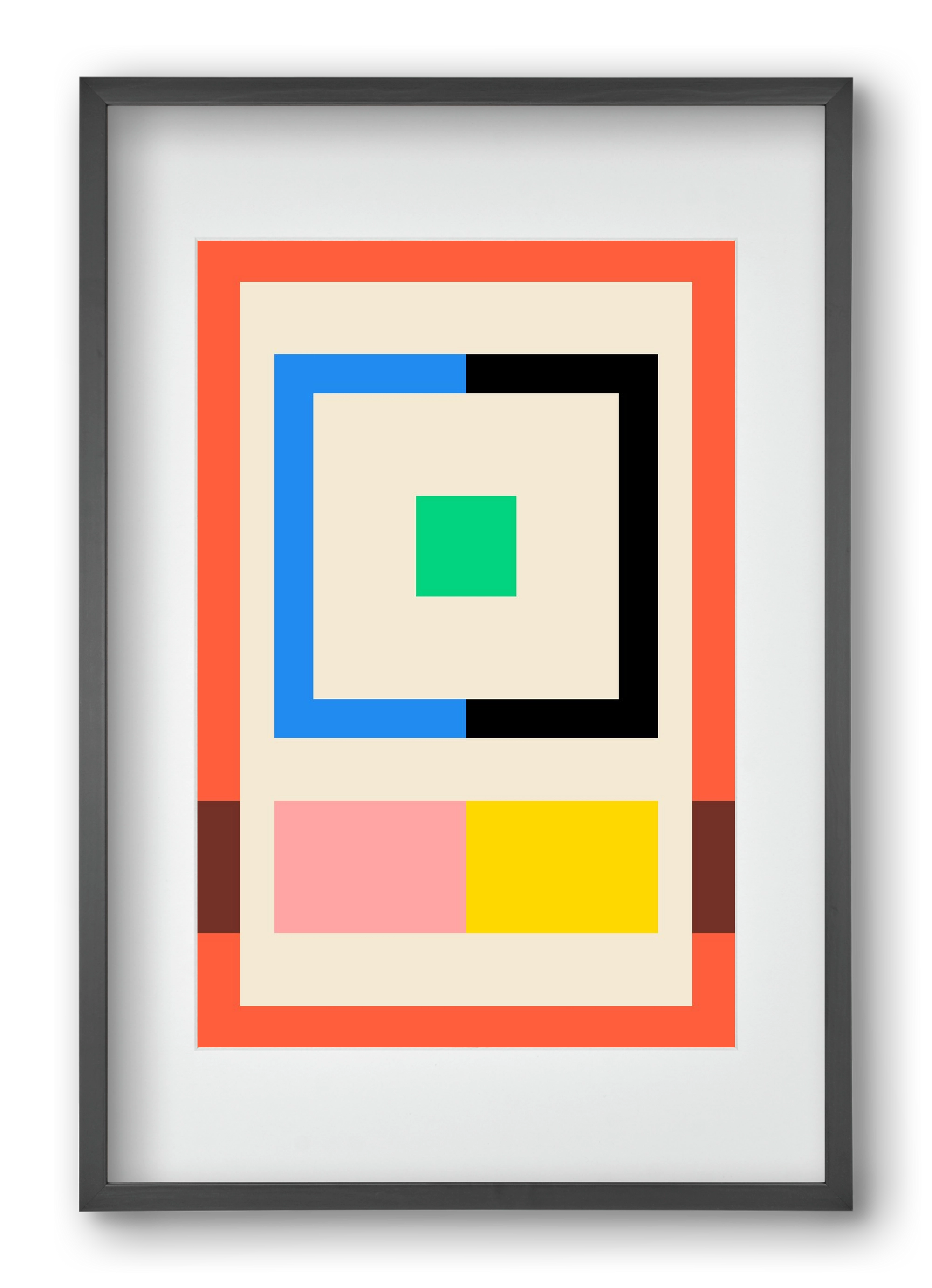 Halves, 40x60 cm (30x45 cm), Fekete keret, paszpartuval