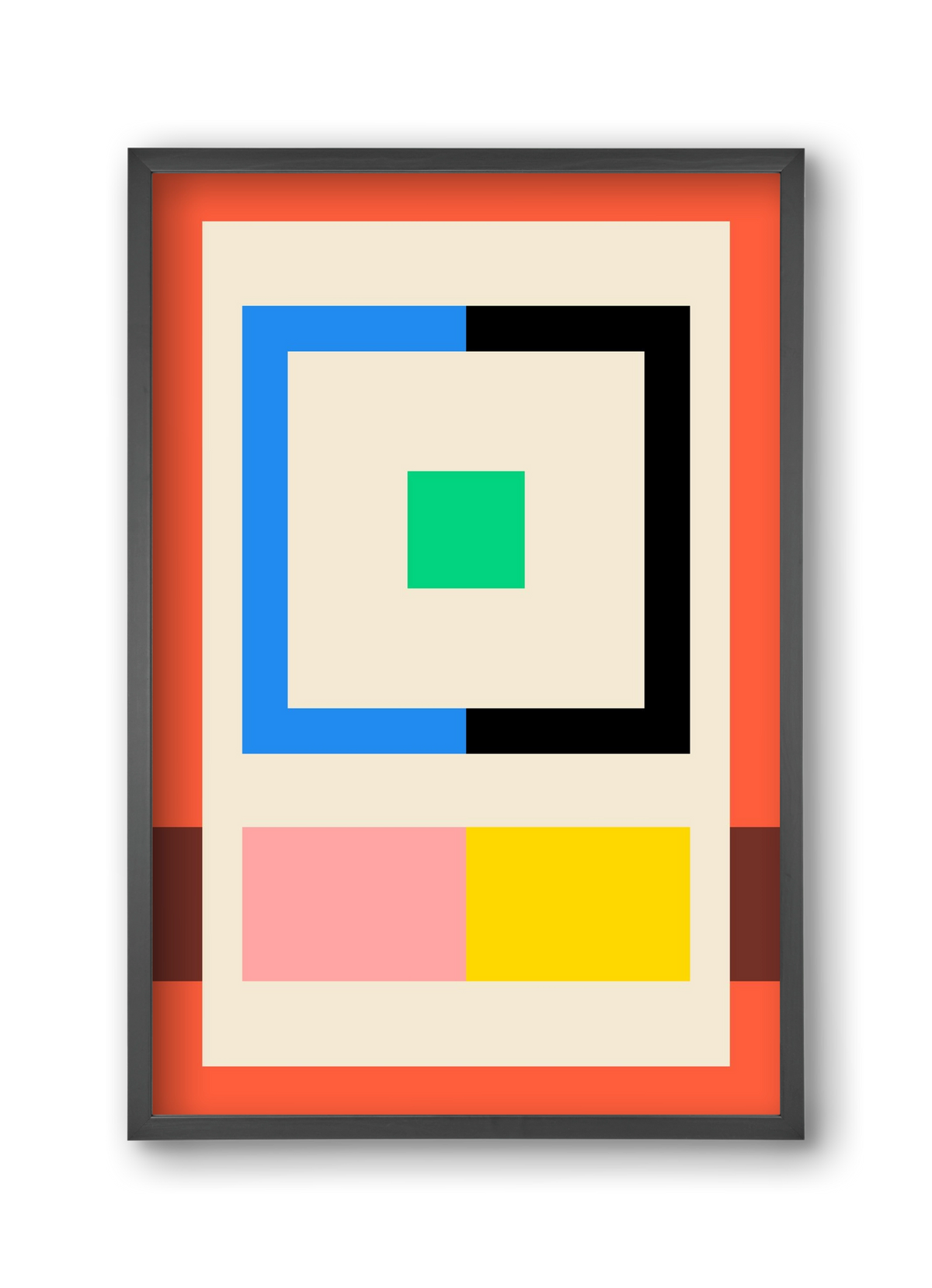 Halves, 30x45 cm (30x45 cm), Fekete keret